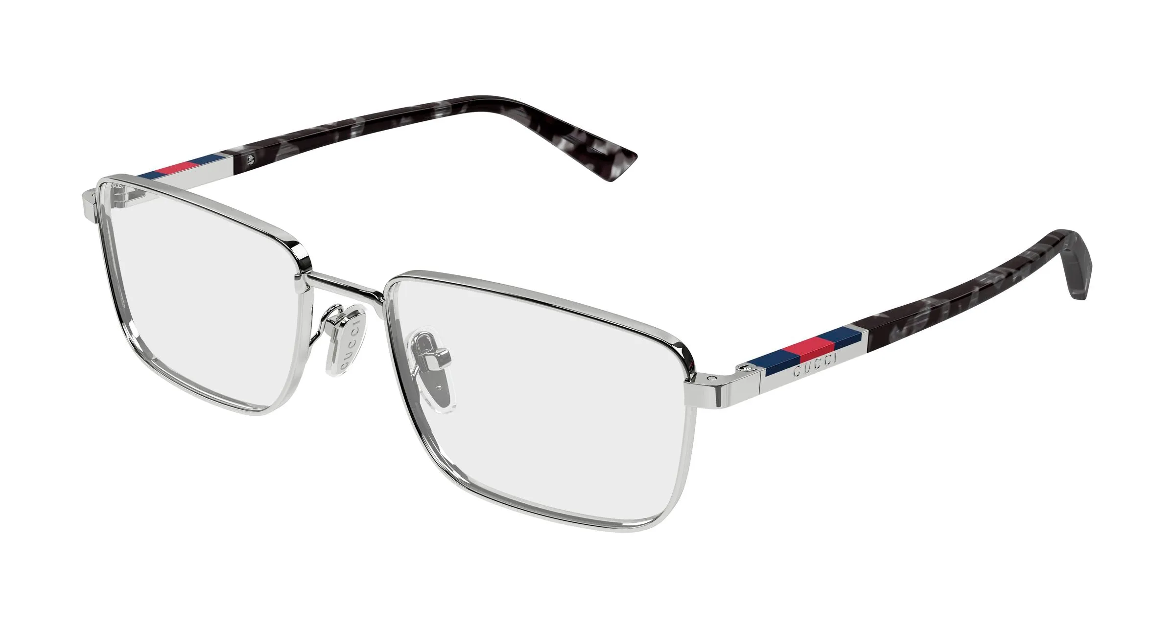 Gucci GG1964O 003 Montature da vista Metallo Rutenio Trasparente Squadrata - immagine 1