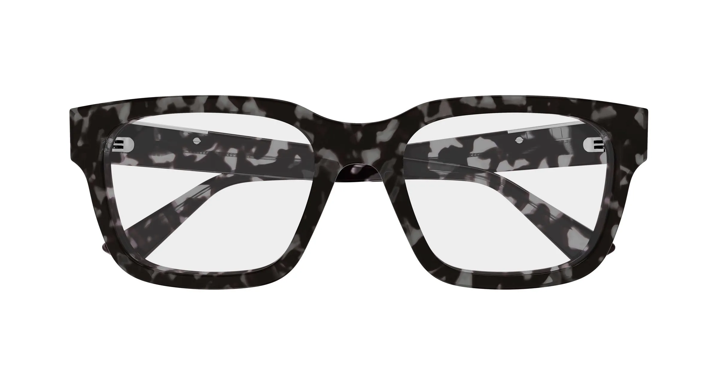 Gucci GG1961O 002 Montature da vista Acetato Havana Trasparente Squadrata - immagine 2