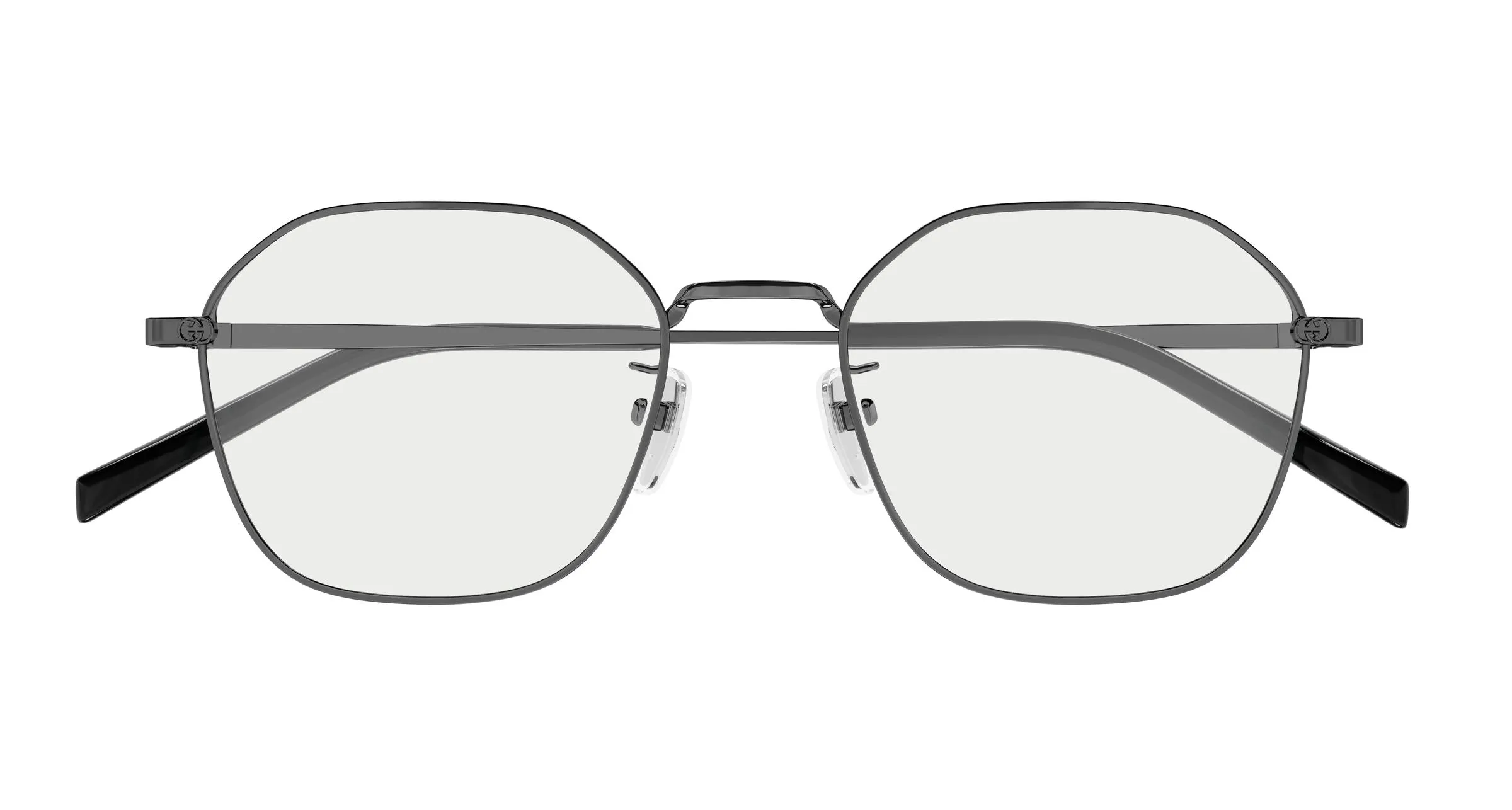 Gucci GG1956OK 003 Montature da vista Metallo Rutenio Trasparente Squadrata - immagine 2