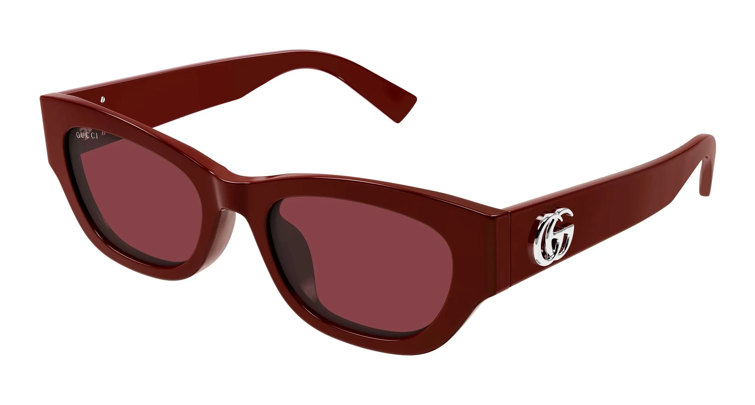 Gucci GG1954SA 003 Occhiali da sole Acetato Bordeaux Rosso Cat Eye - immagine 1