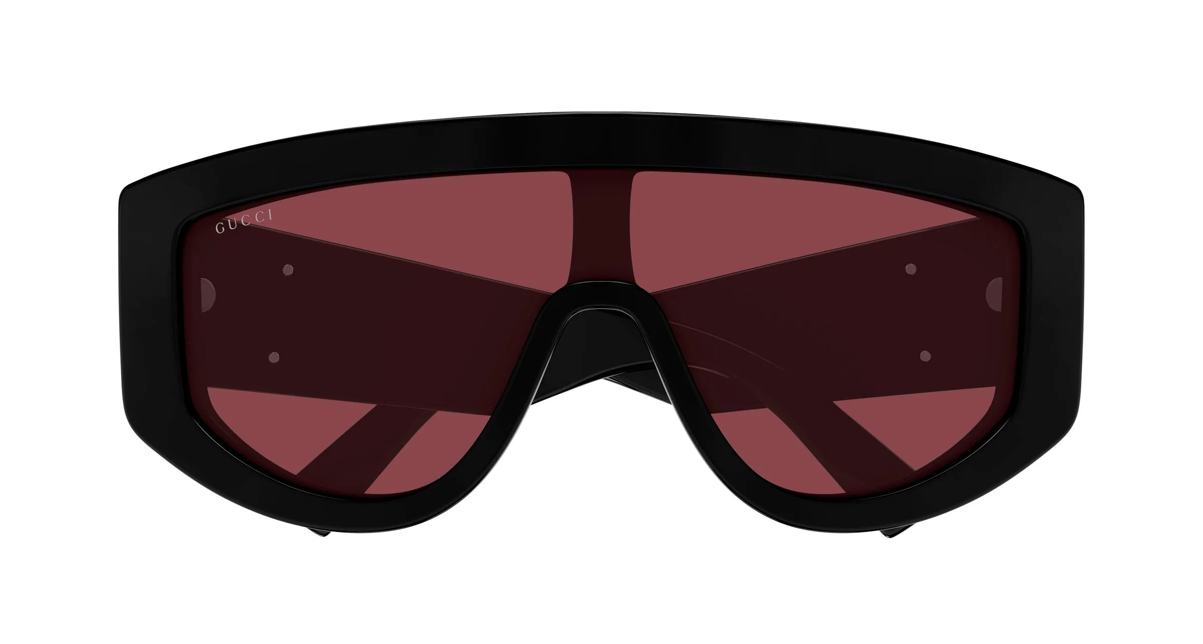 Gucci GG1950S 002 Occhiali da sole Acetato Nero Rosso Maschera - immagine 2