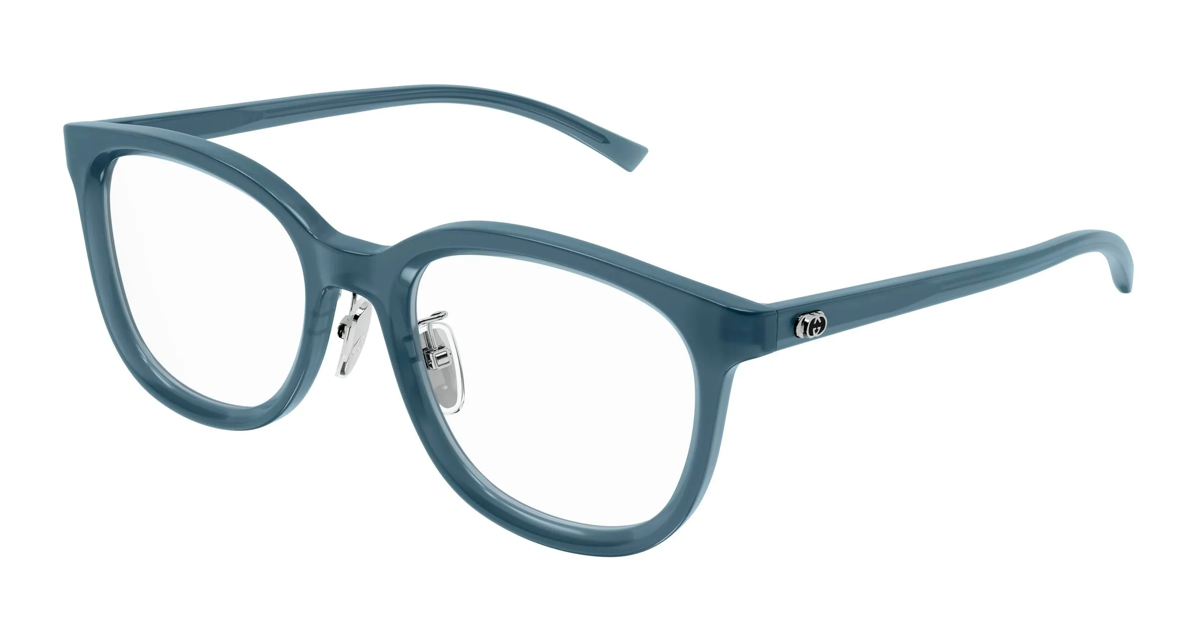 Gucci GG1949OK 003 Montature da vista Acetato Blu Trasparente Rotonda - immagine 1
