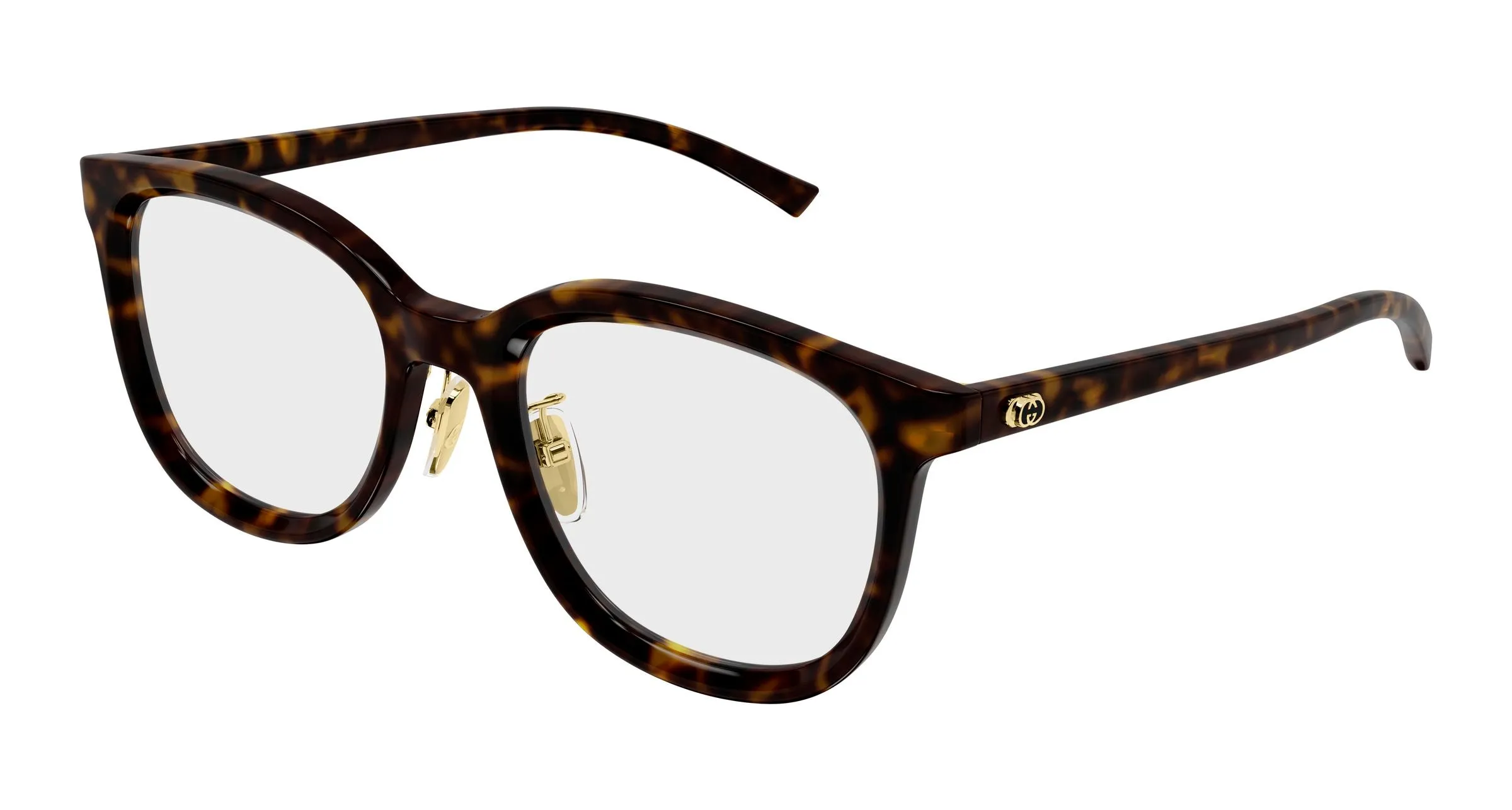 Gucci GG1949OK 002 Montature da vista Acetato Havana Trasparente Rotonda - immagine 1