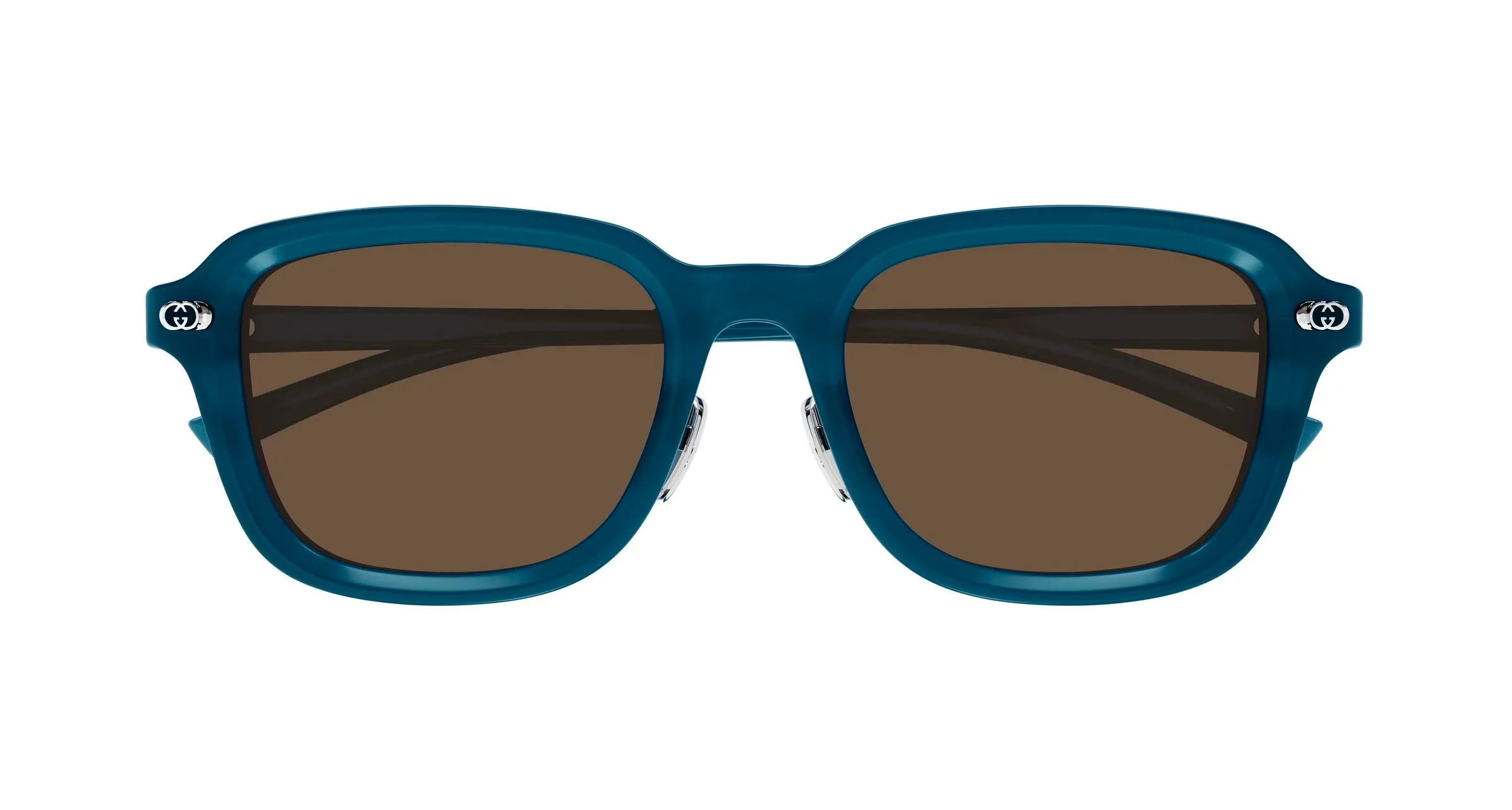 Gucci GG1948SK 003 Occhiali da sole Acetato Blu Marrone Squadrata - immagine 2