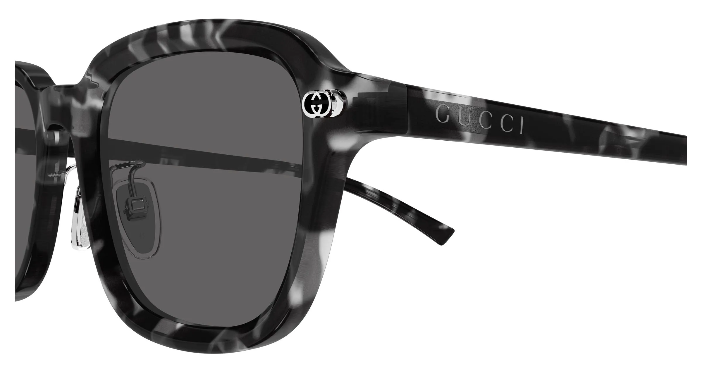 Gucci GG1948SK 002 Occhiali da sole Acetato Havana Fumo Squadrata - immagine 3