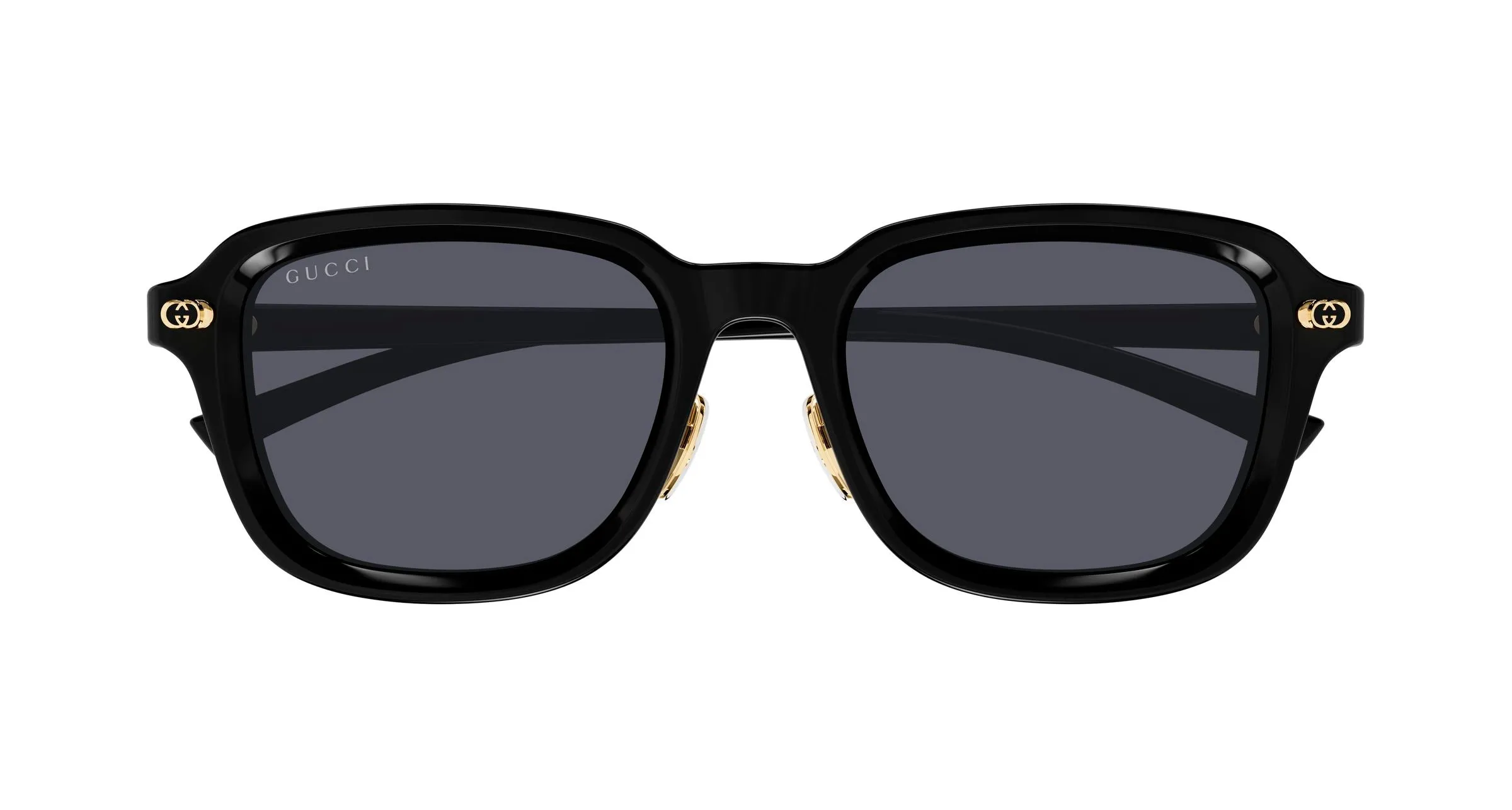 Gucci GG1948SK 001 Occhiali da sole Acetato Nero Grigio Squadrata - immagine 2