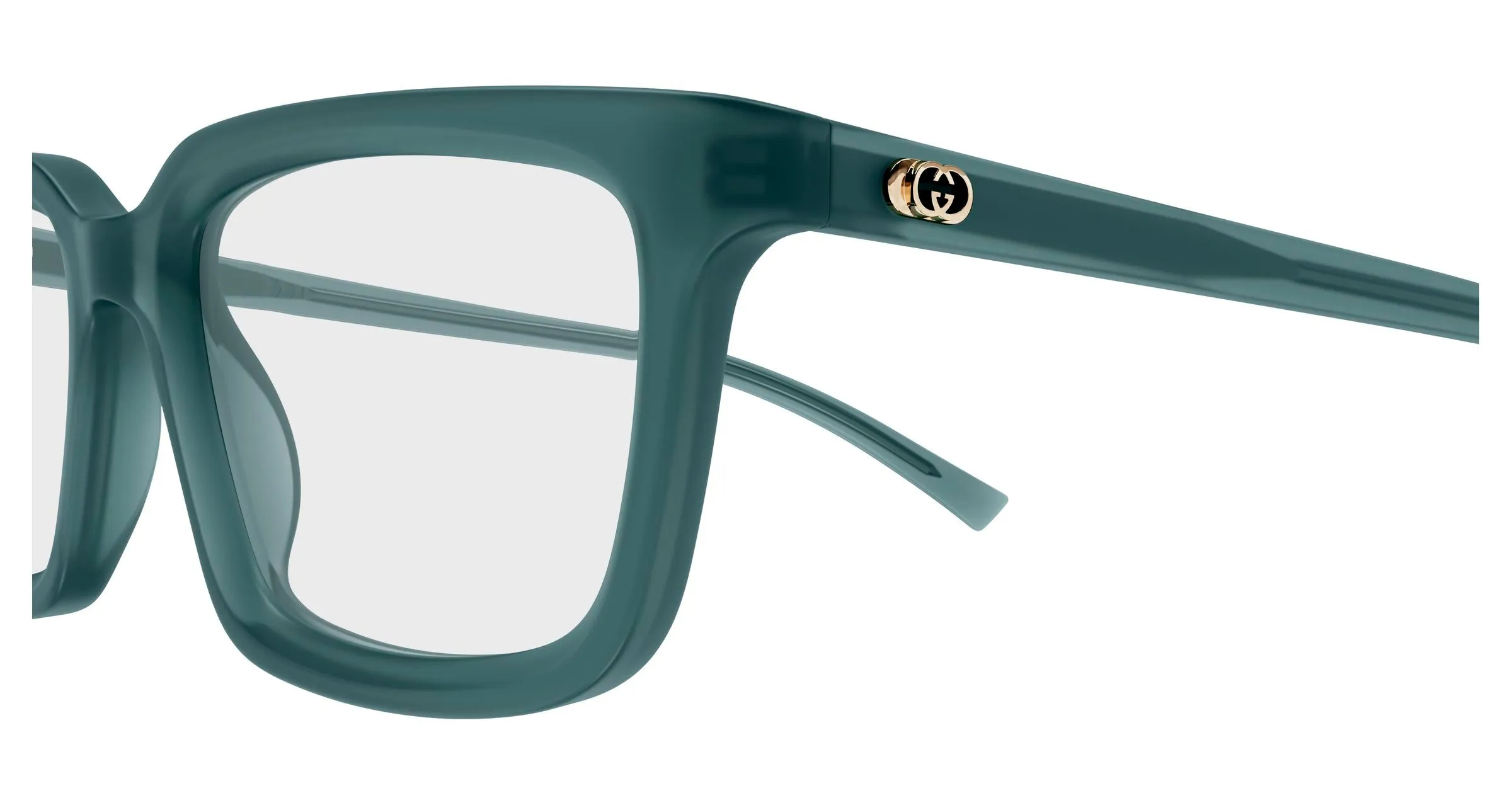 Gucci GG1947O 004 Montature da vista Acetato Blu Trasparente Squadrata - immagine 3