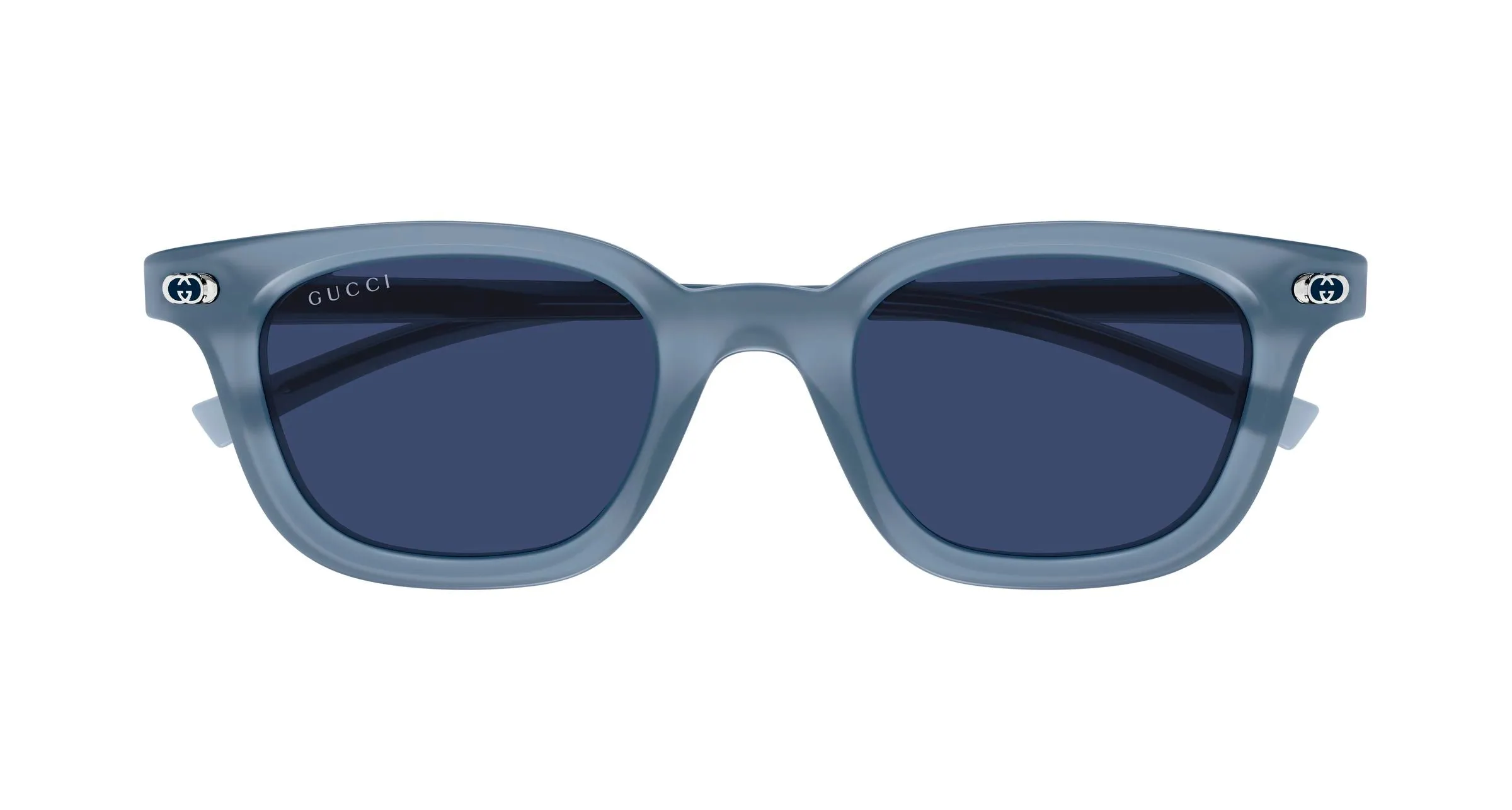 Gucci GG1946S 004 Occhiali da sole Acetato Blu Blu Rotonda - immagine 2