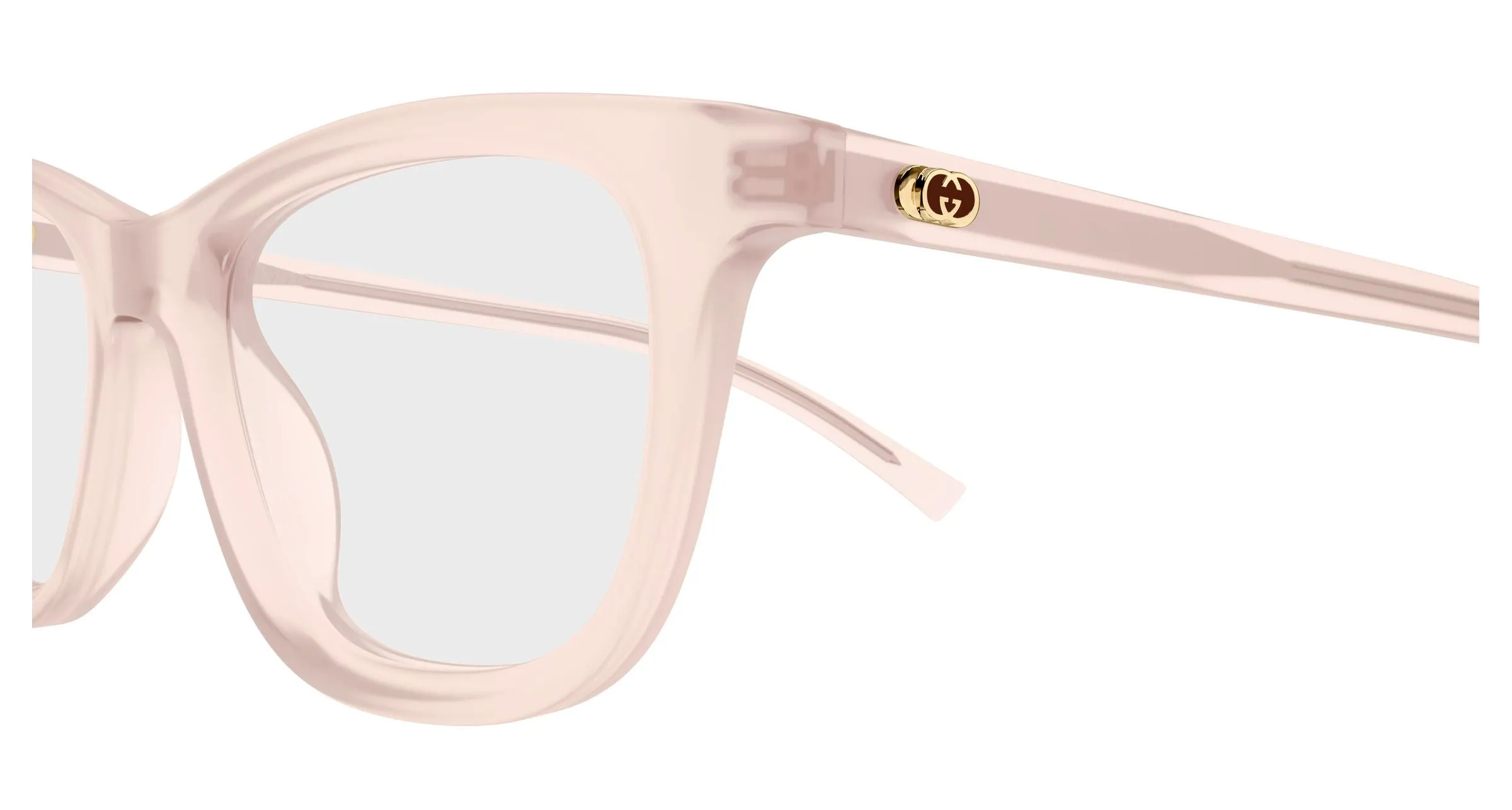 Gucci GG1945O 003 Montature da vista Acetato Rosa Trasparente Cat Eye - immagine 3