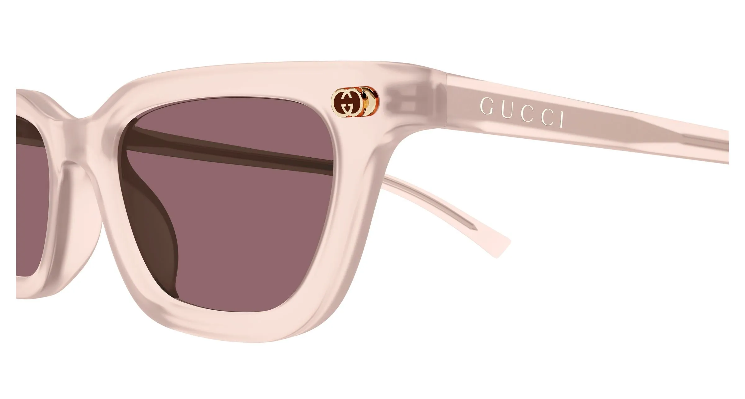 Gucci GG1944S 005 Occhiali da sole Acetato Rosa Rosso Cat Eye - immagine 3