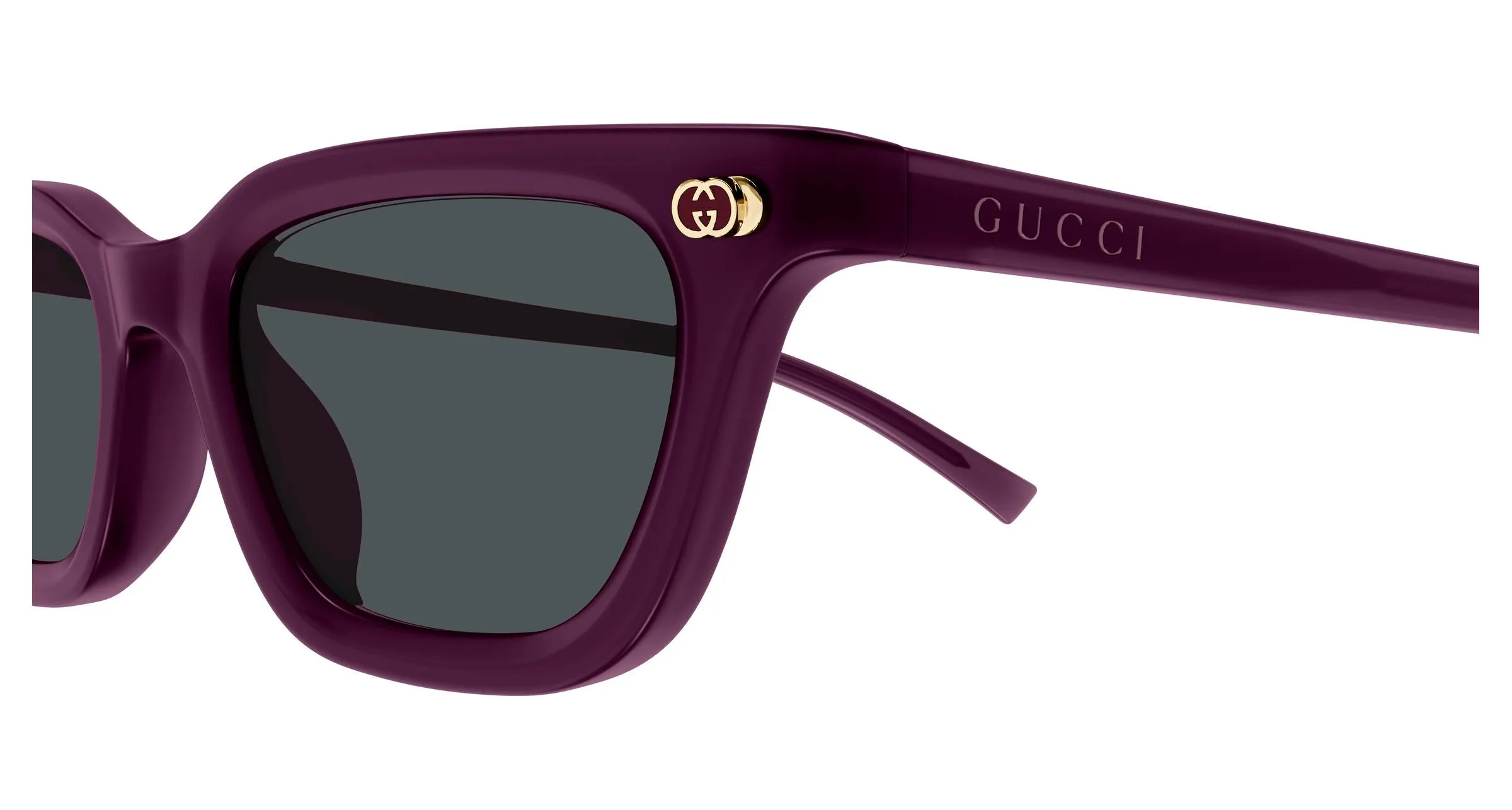 Gucci GG1944S 003 Occhiali da sole Acetato Viola Grigio Cat Eye - immagine 3