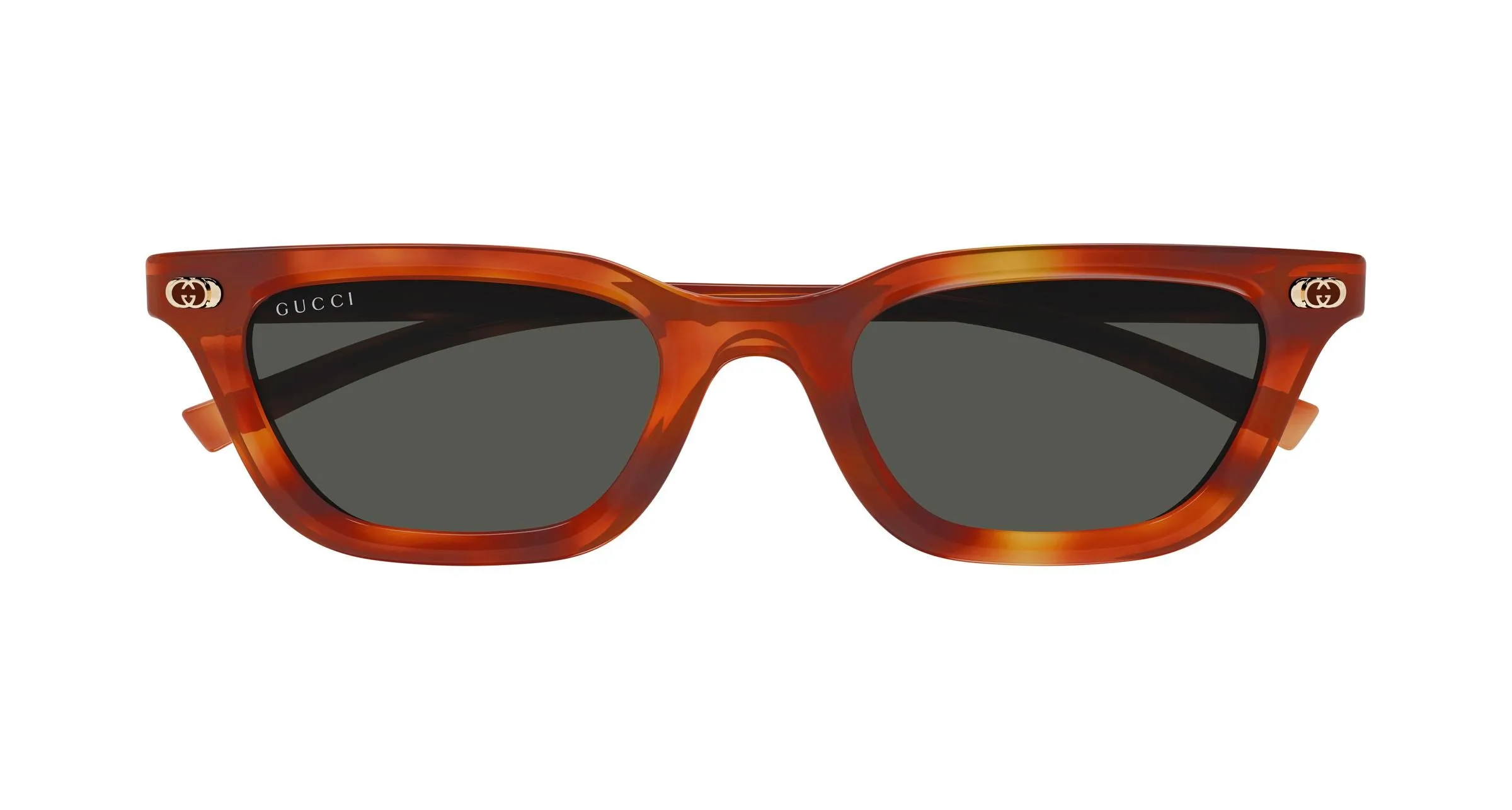 Gucci GG1944S 002 Occhiali da sole Acetato Havana Grigio Cat Eye - immagine 2