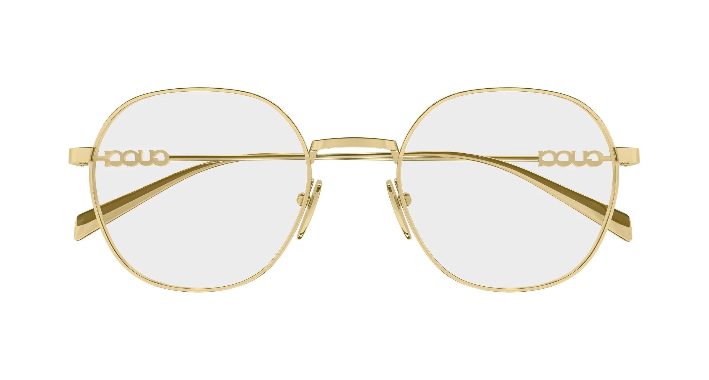 Gucci GG1939O 001 Montature da vista Metallo Oro Trasparente Rotonda - immagine 2