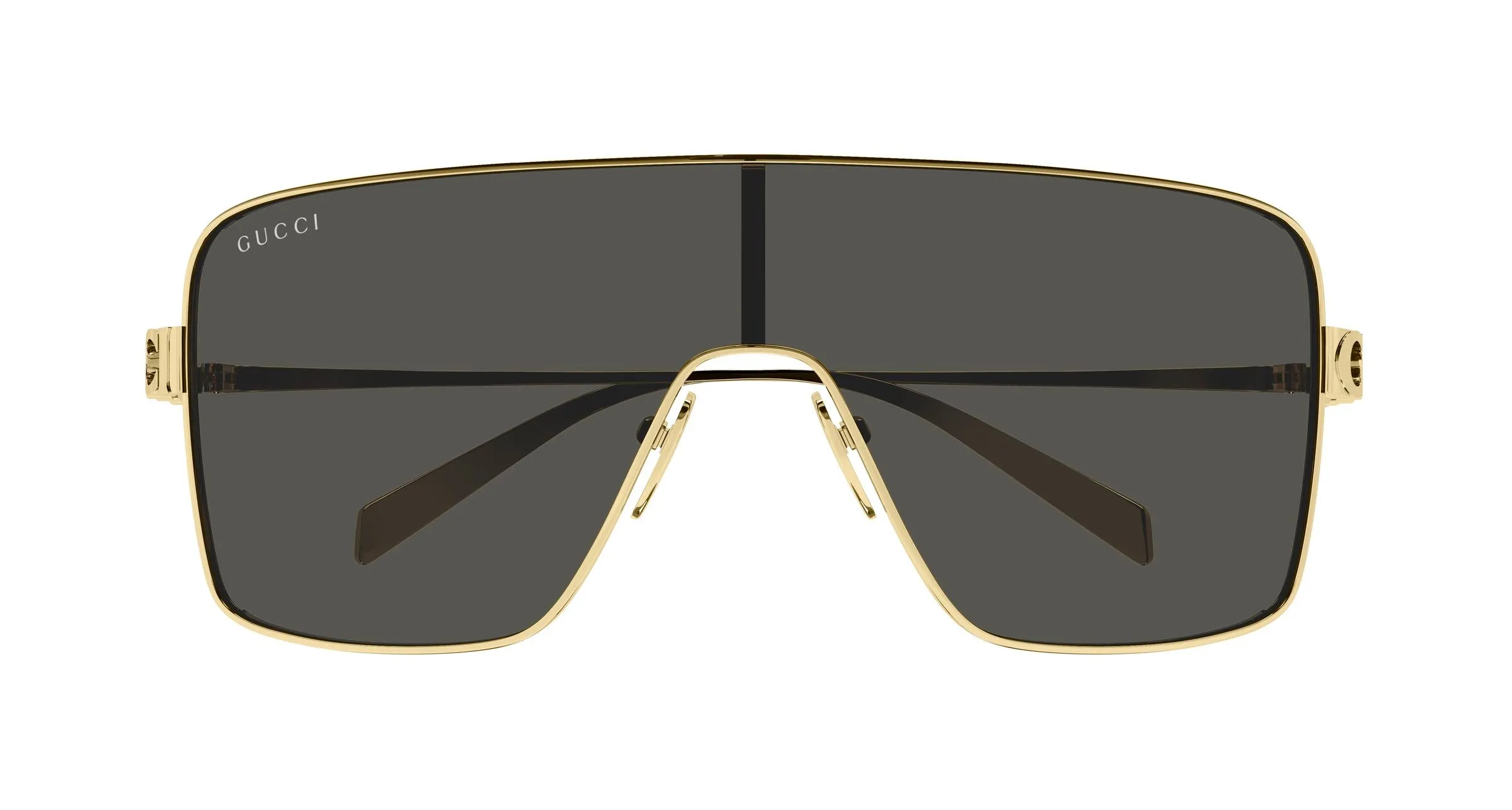 Gucci GG1936S 001 Occhiali da sole Metallo Oro Grigio Maschera - immagine 2
