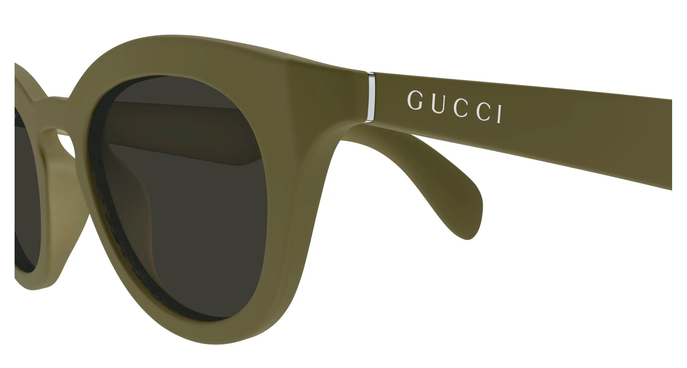 Gucci GG1934S 004 Occhiali da sole Iniettato Verde Grigio Squadrata - immagine 3