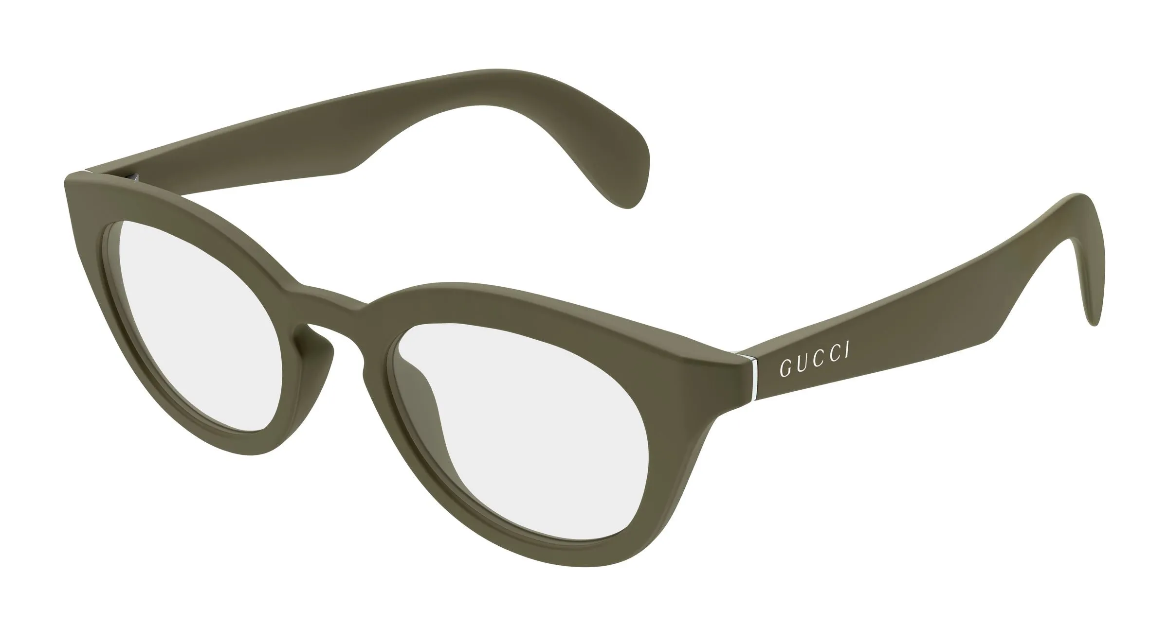 Gucci GG1934O 004 Montature da vista Iniettato Verde Trasparente Squadrata - immagine 1
