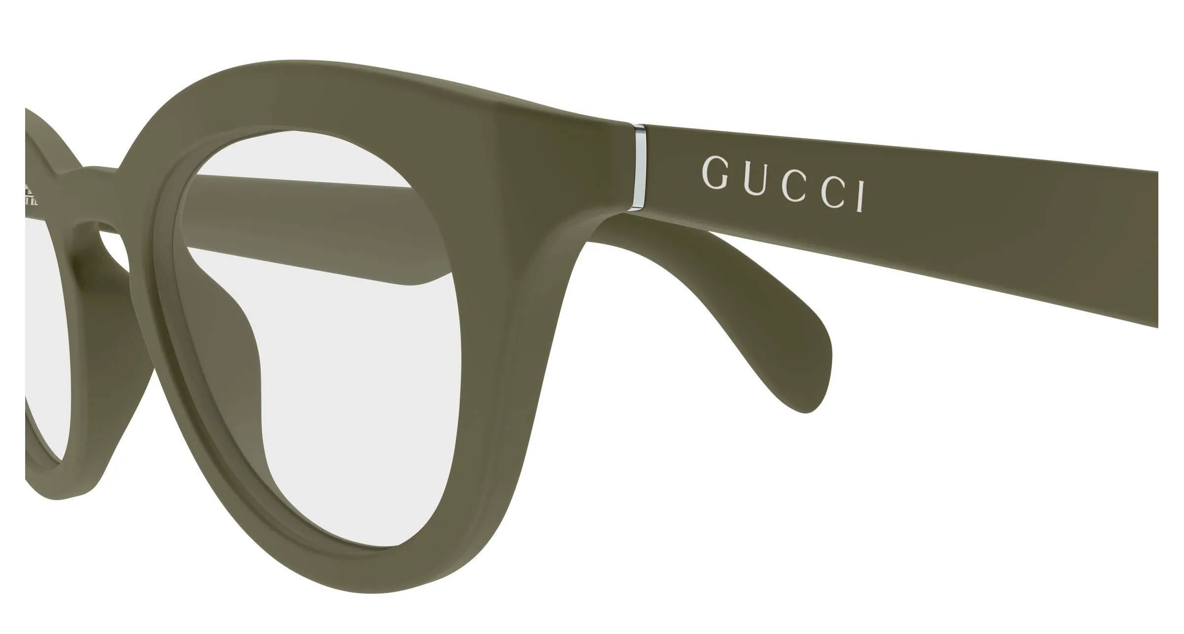Gucci GG1934O 004 Montature da vista Iniettato Verde Trasparente Squadrata - immagine 3