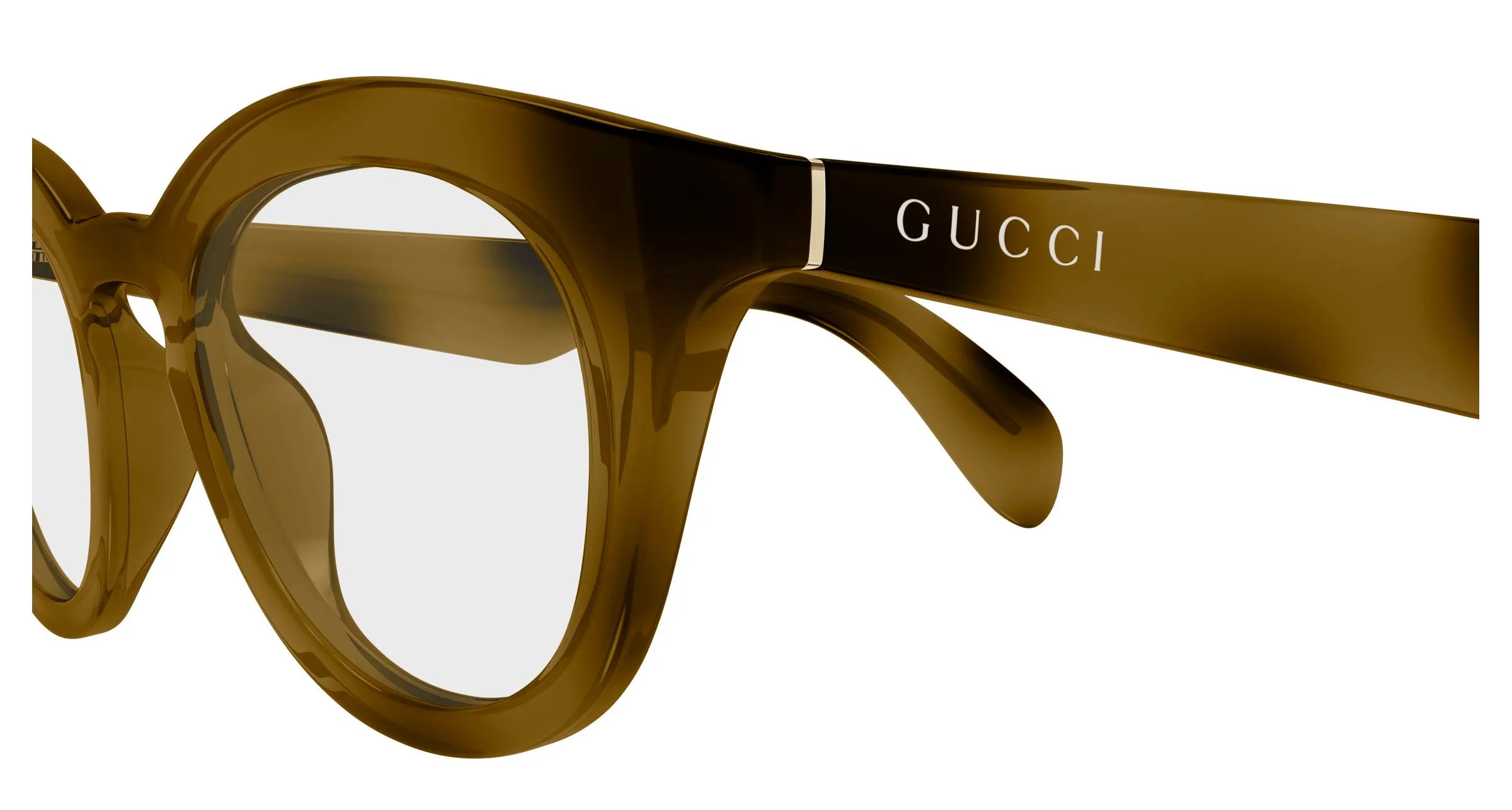 Gucci GG1934O 003 Montature da vista Iniettato Havana Trasparente Squadrata - immagine 3