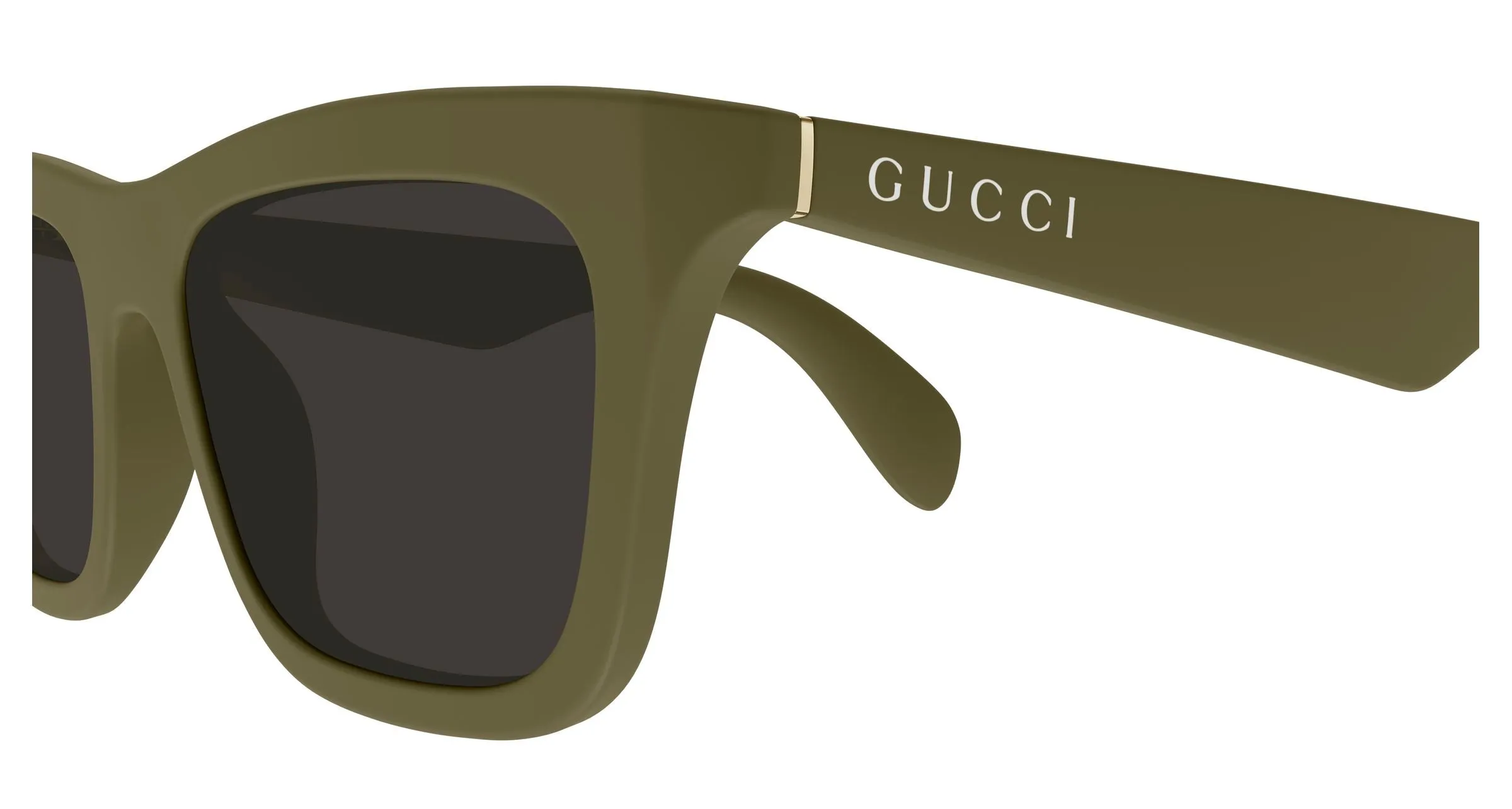 Gucci GG1933S 004 Occhiali da sole Iniettato Verde Grigio Squadrata - immagine 3