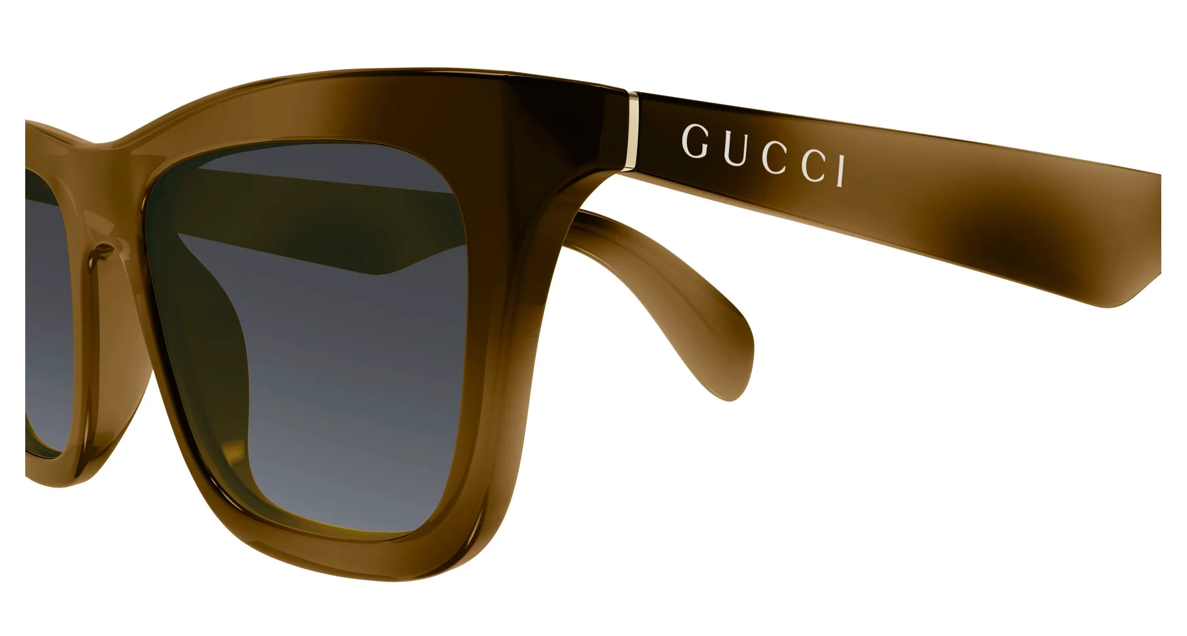 Gucci GG1933S 003 Occhiali da sole Iniettato Havana Grigio Squadrata - immagine 3