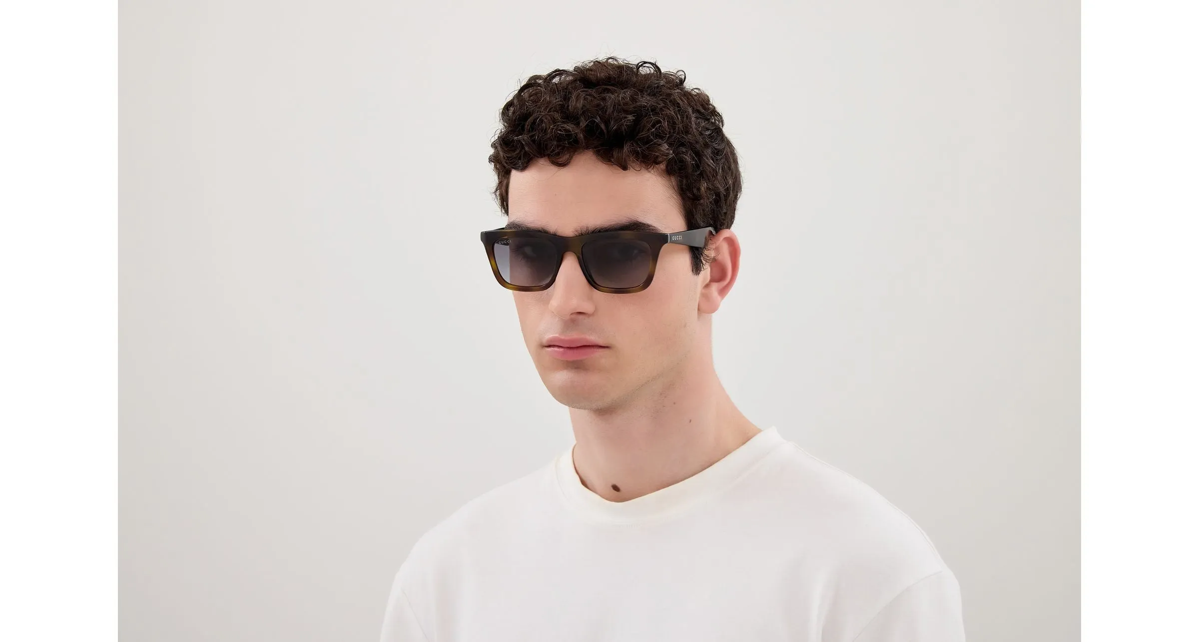 Gucci GG1933S 003 Occhiali da sole Iniettato Havana Grigio Squadrata - immagine 4
