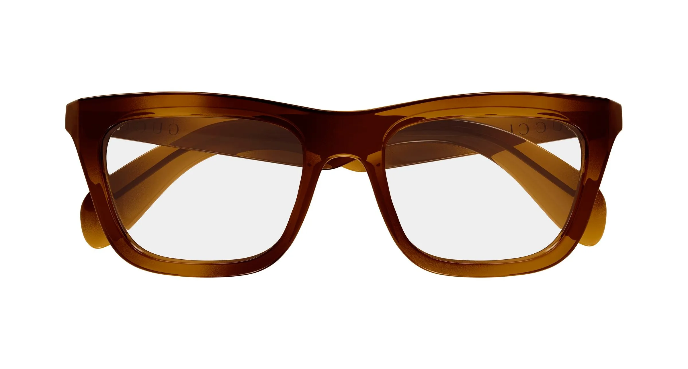 Gucci GG1933O 002 Montature da vista Iniettato Havana Trasparente Squadrata - immagine 2