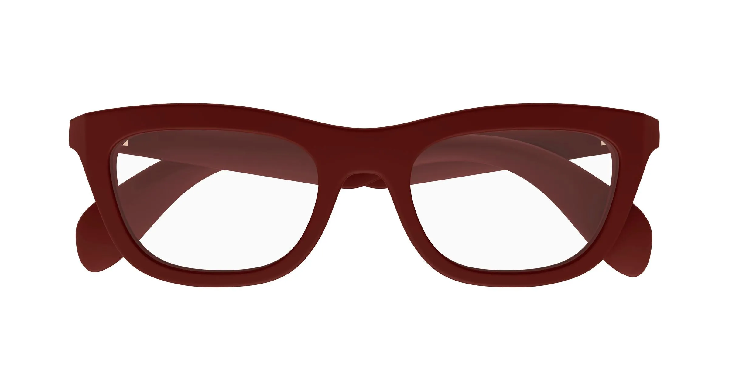 Gucci GG1932O 004 Montature da vista Iniettato Bordeaux Trasparente Cat Eye - immagine 2