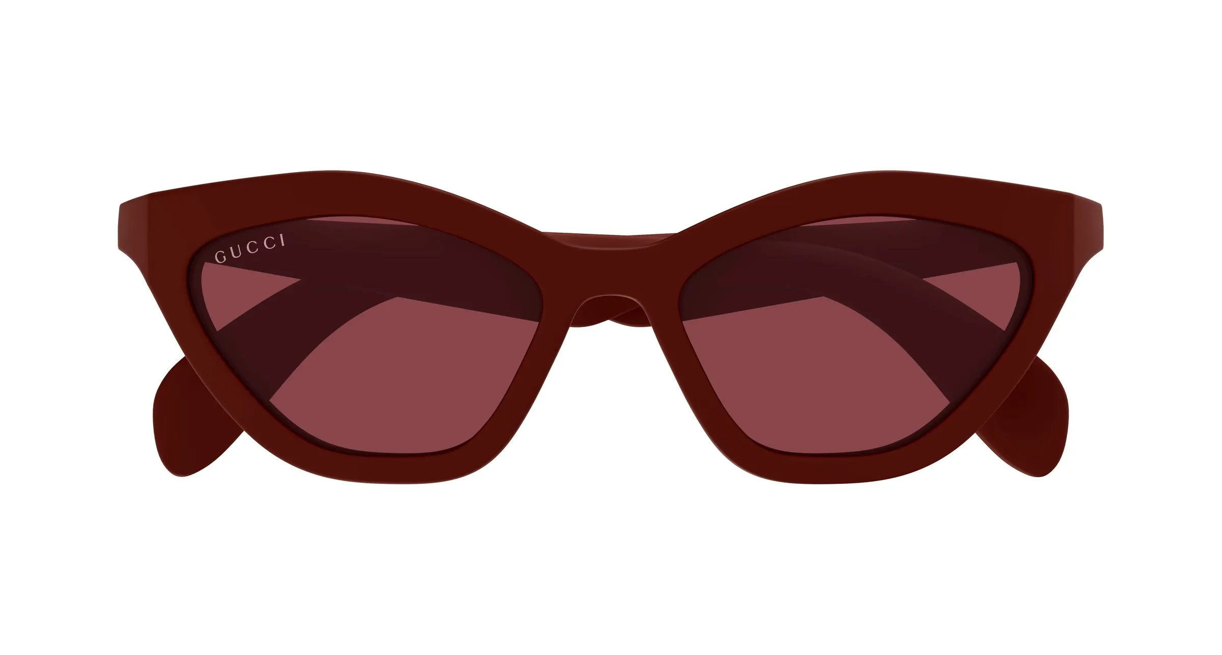 Gucci GG1931S 004 Occhiali da sole Iniettato Bordeaux Rosso Cat Eye - immagine 2