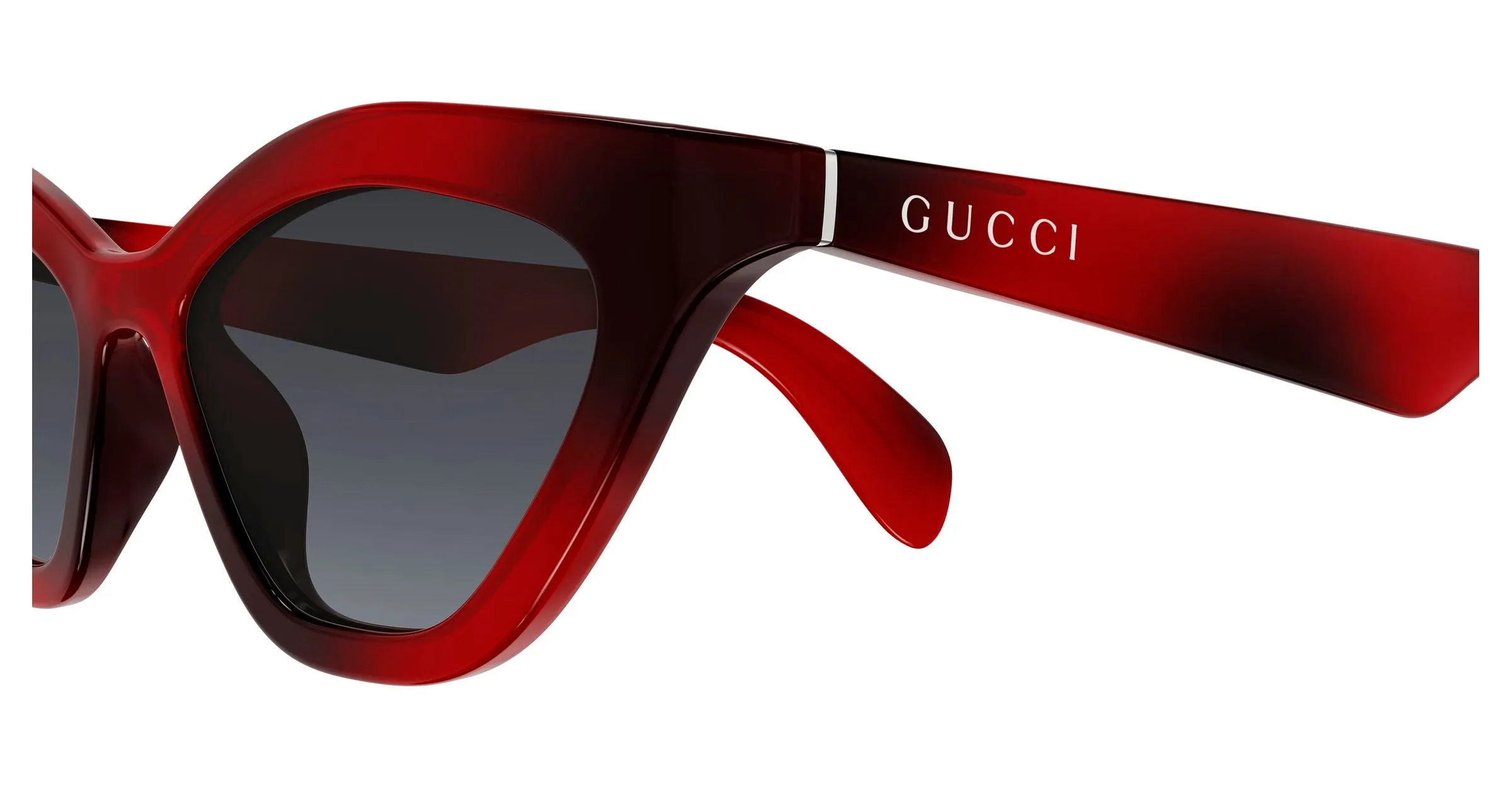 Gucci GG1931S 002 Occhiali da sole Iniettato Havana Grigio Cat Eye - immagine 3