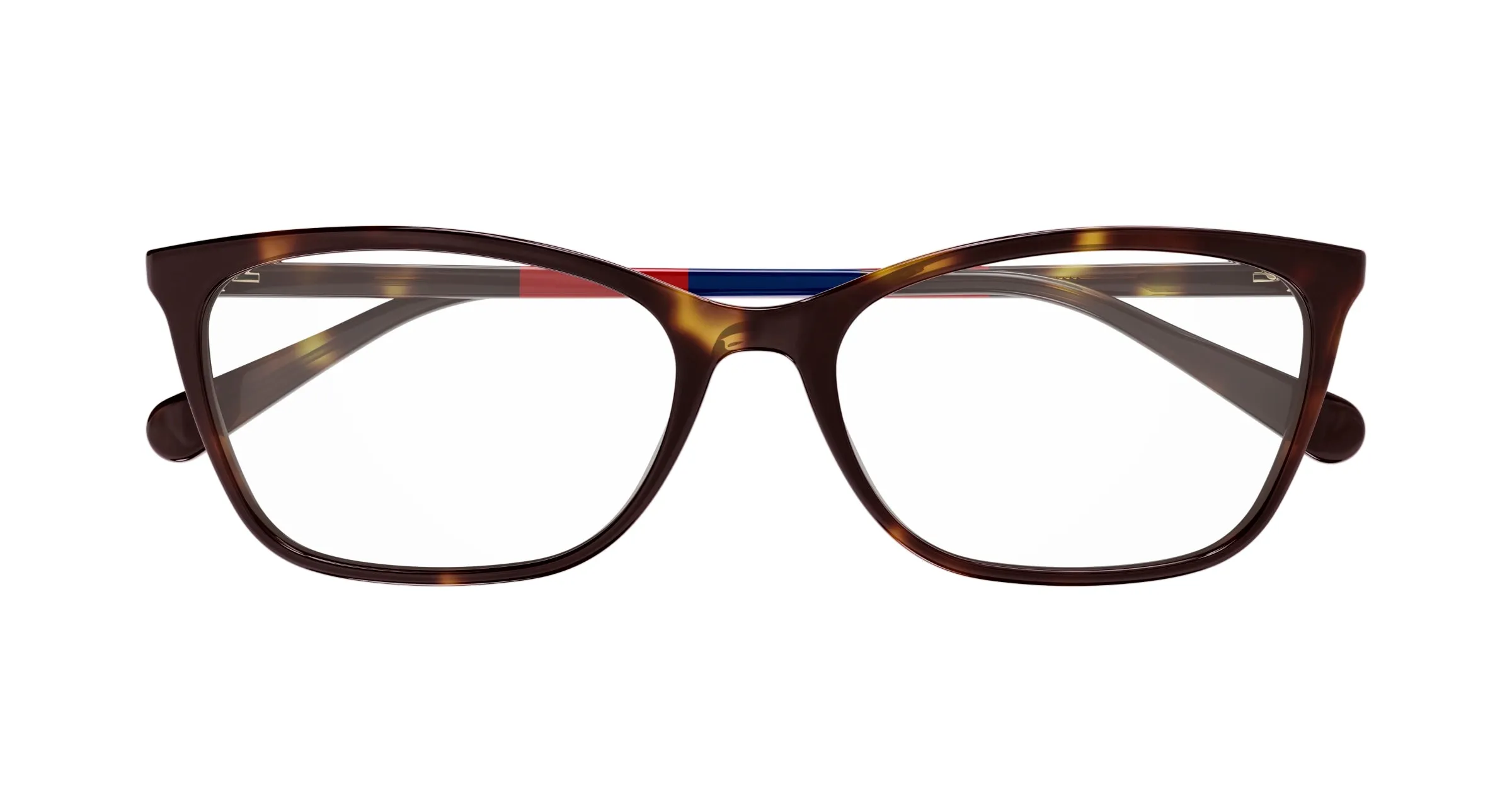 Gucci GG1930O 004 Montature da vista Acetato Havana Trasparente Squadrata - immagine 2