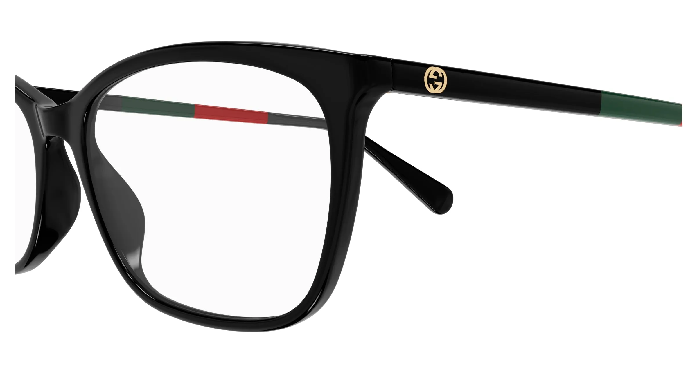 Gucci GG1930O 003 Montature da vista Acetato Nero Trasparente Squadrata - immagine 3