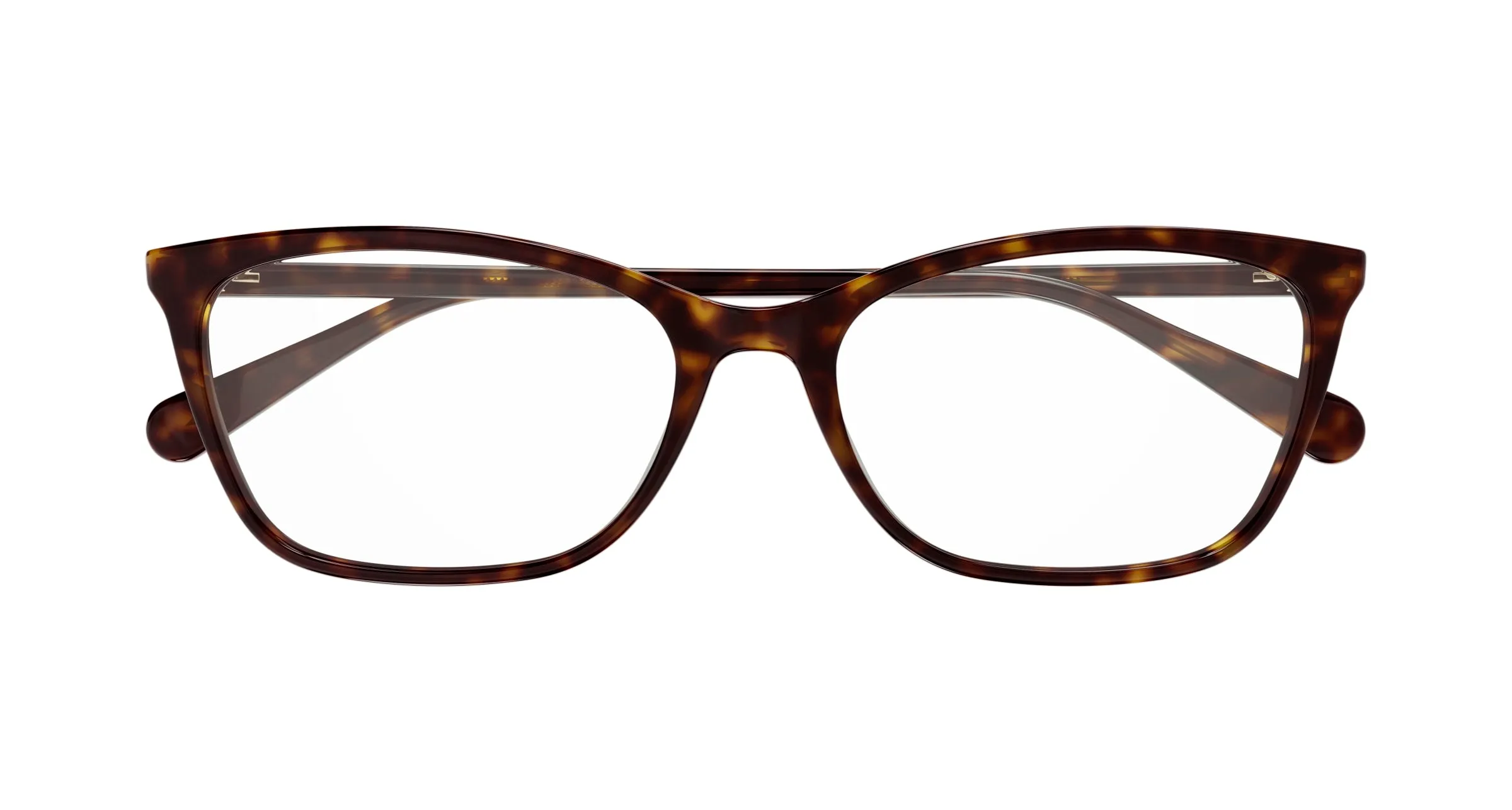 Gucci GG1930O 002 Montature da vista Acetato Havana Trasparente Squadrata - immagine 2