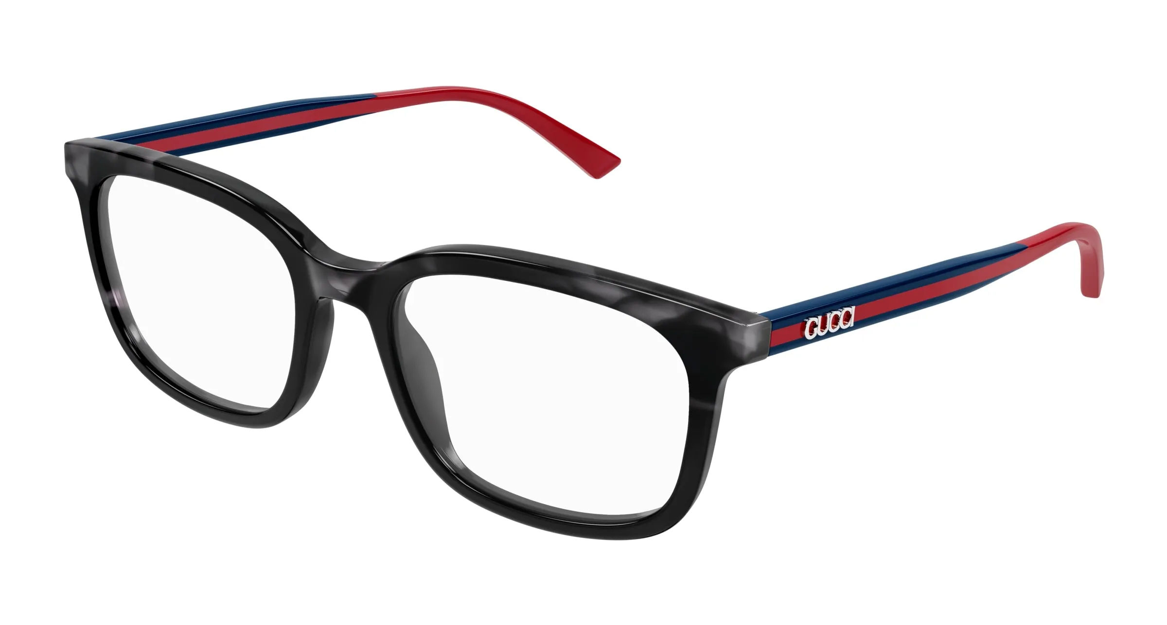 Gucci GG1928O 004 Montature da vista Acetato Havana Trasparente Squadrata - immagine 1
