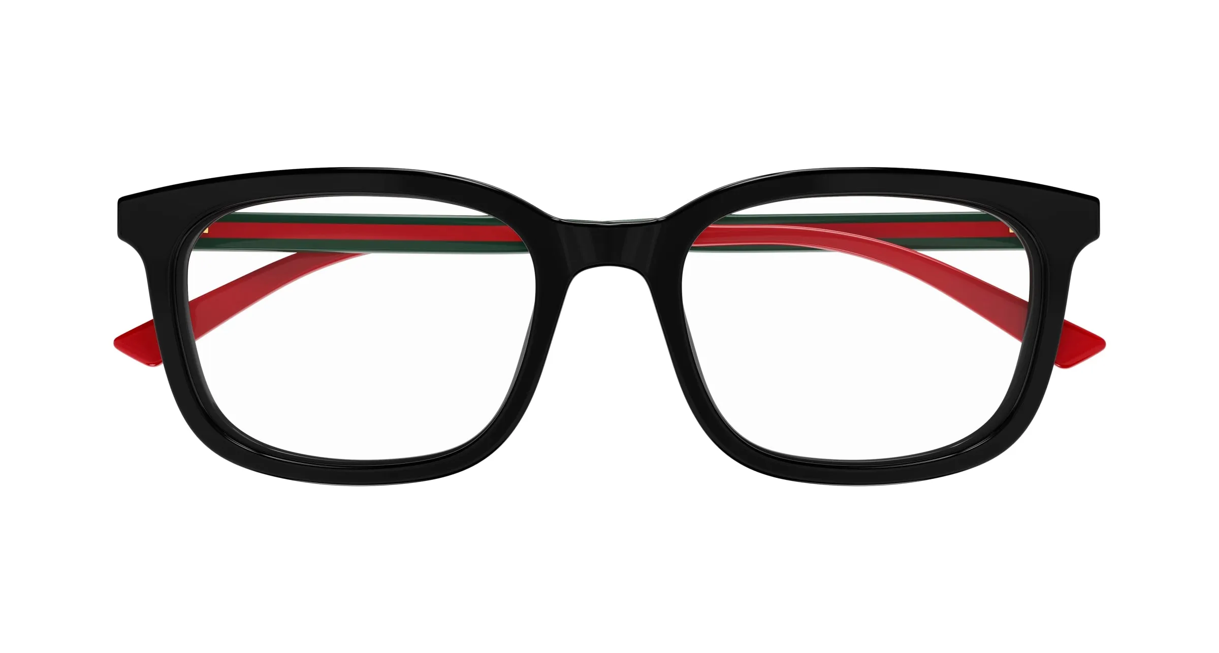 Gucci GG1928O 001 Montature da vista Acetato Nero Trasparente Squadrata - immagine 2