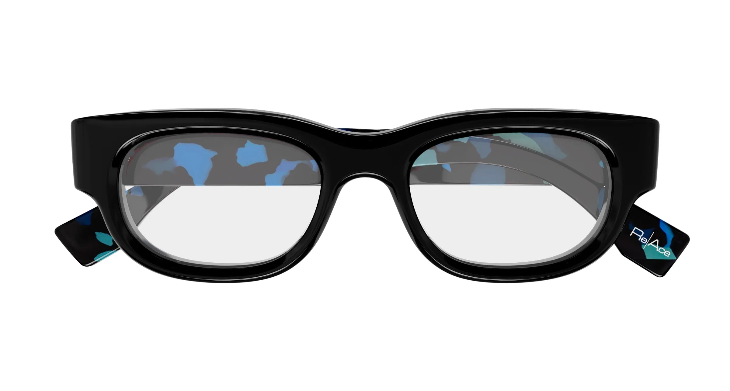 Gucci GG1910O 002 Montature da vista Acetato Nero Trasparente Squadrata - immagine 2