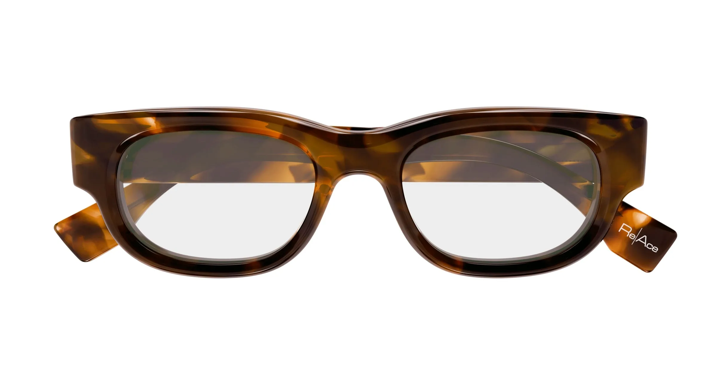 Gucci GG1910O 001 Montature da vista Acetato Havana Trasparente Squadrata - immagine 2
