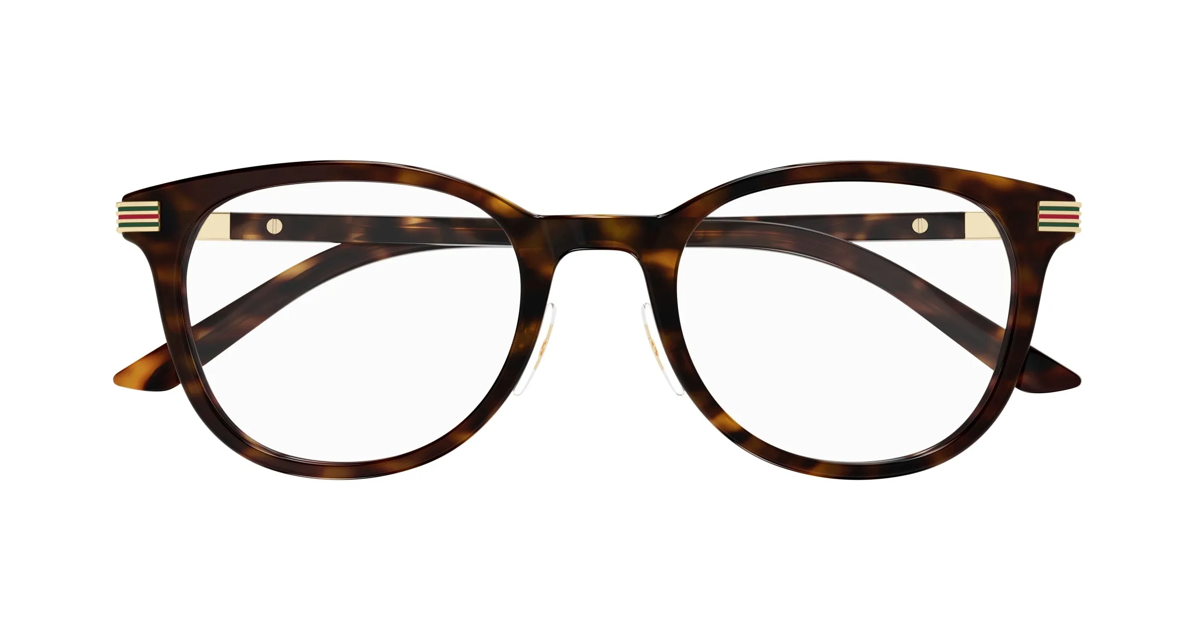 Gucci GG1905OJ 002 Montature da vista Acetato Havana Trasparente Rotonda - immagine 2