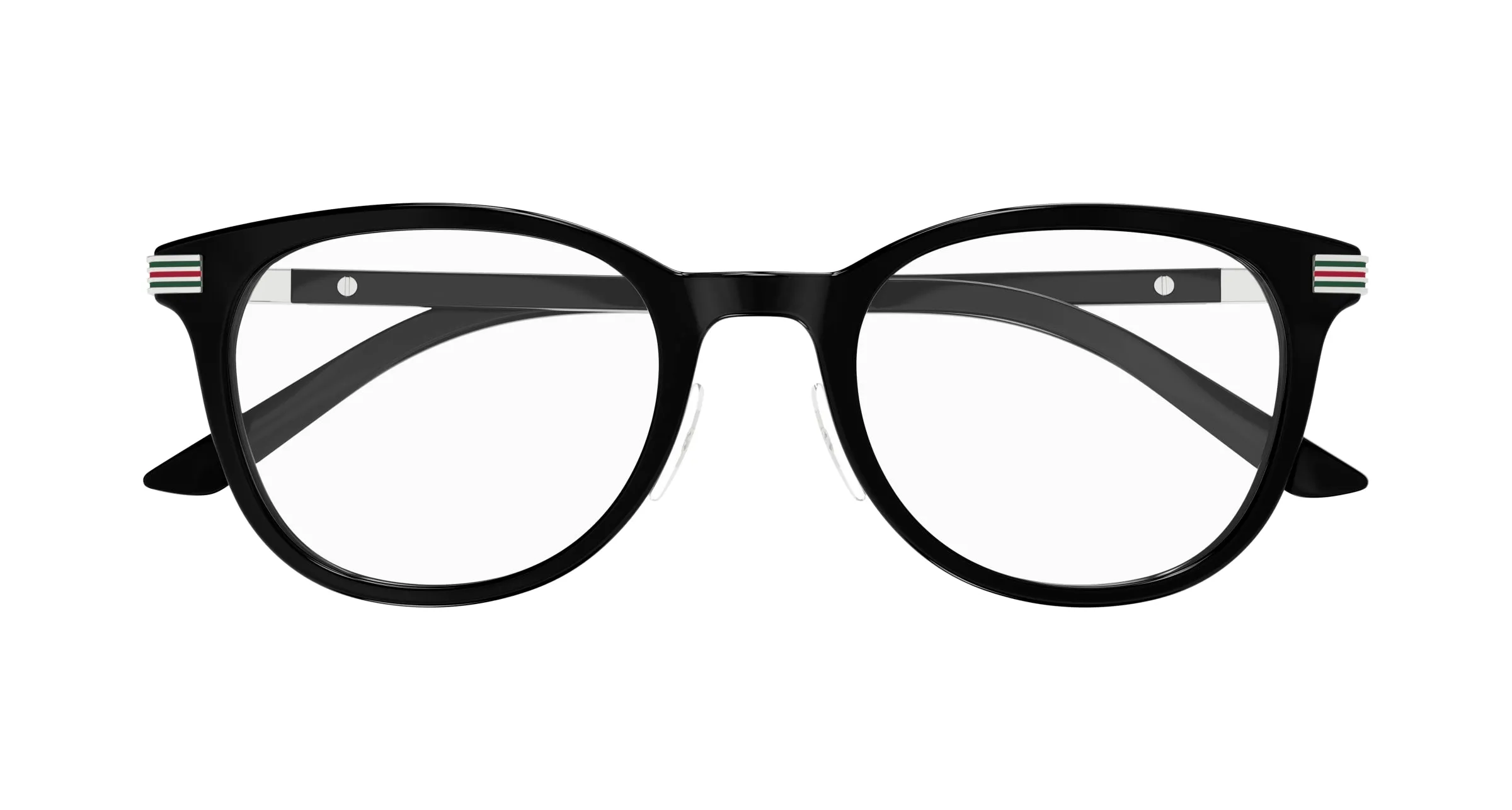 Gucci GG1905OJ 001 Montature da vista Acetato Nero Trasparente Rotonda - immagine 2