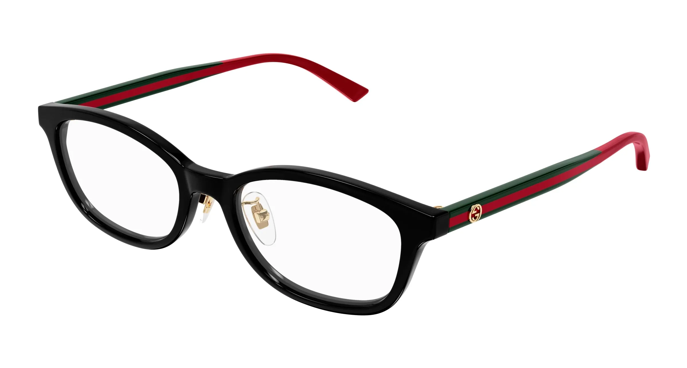 Gucci GG1903OJ 001 Montature da vista Acetato Nero Trasparente Squadrata - immagine 1