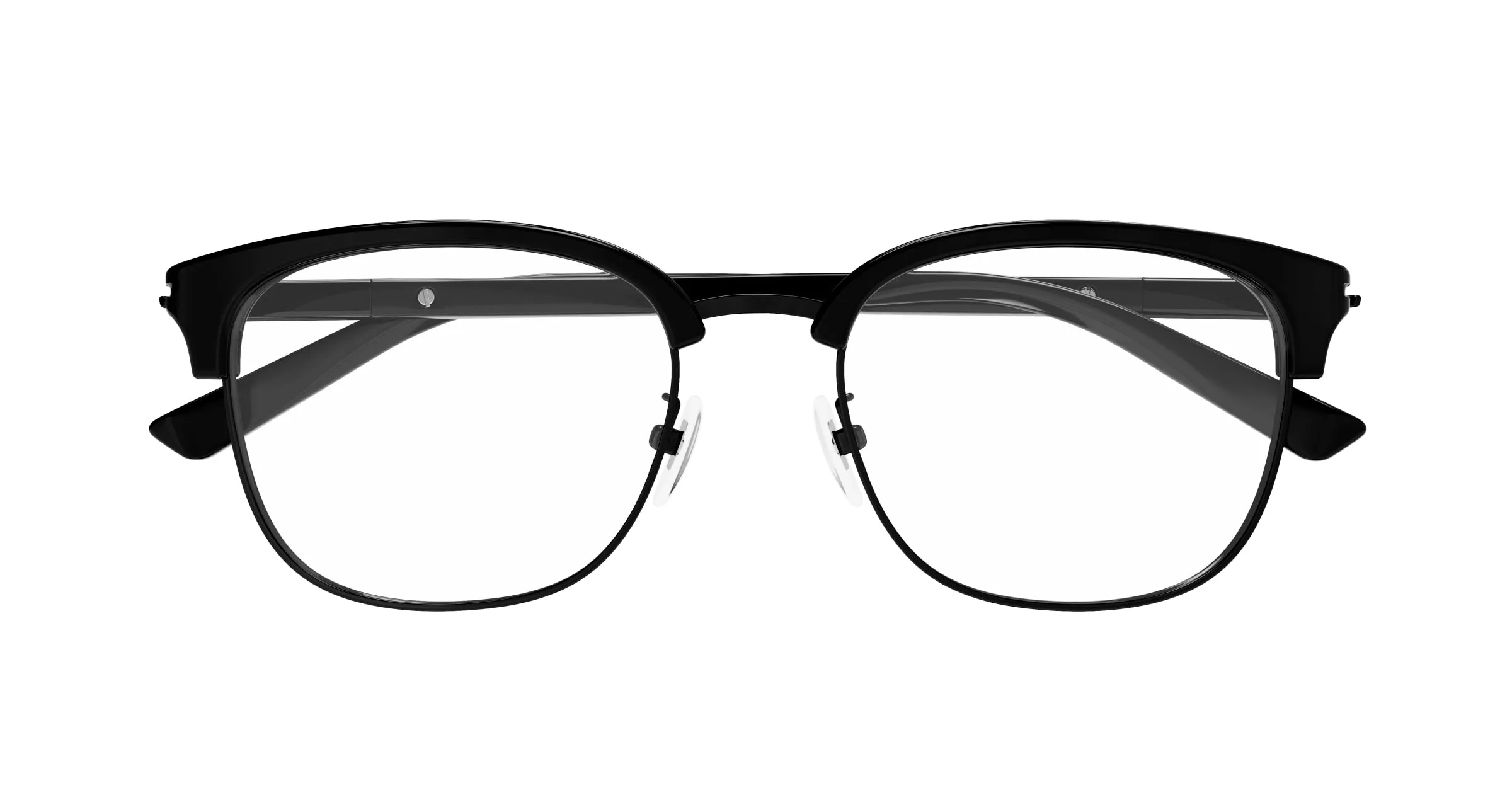 Gucci GG1901OA 003 Montature da vista Acetato Nero Trasparente Rotonda - immagine 2