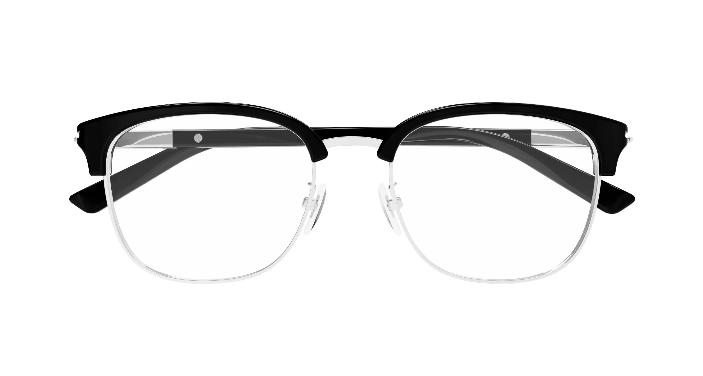 Gucci GG1901OA 002 Montature da vista Acetato Nero Trasparente Rotonda - immagine 2