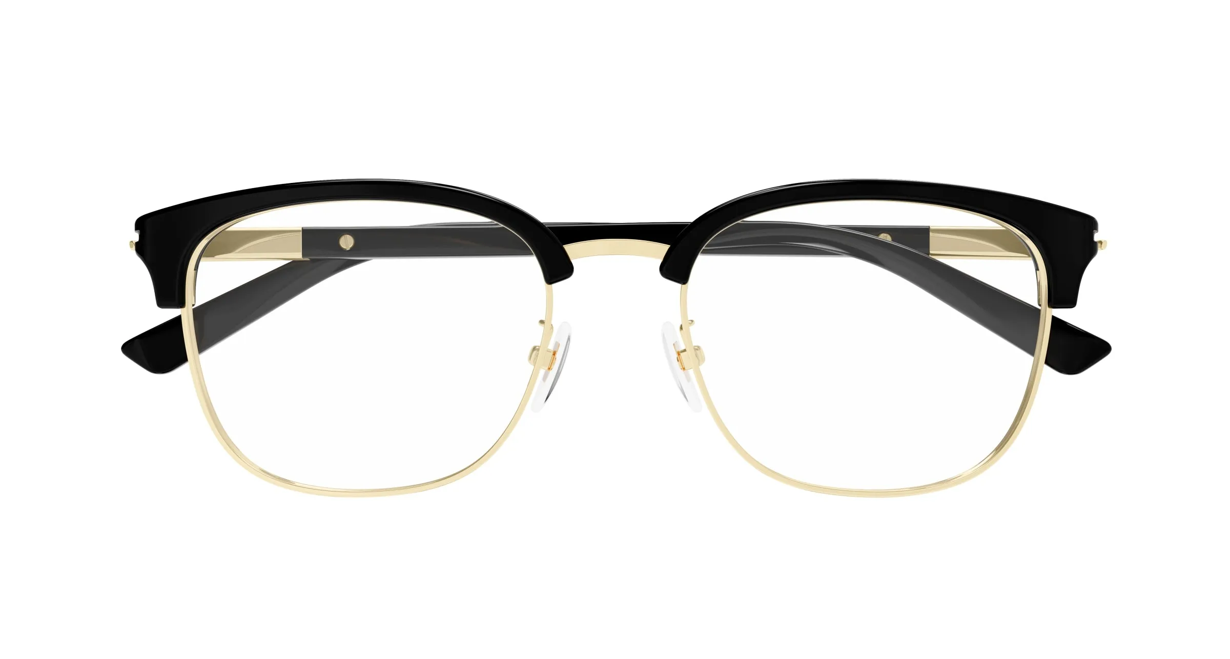 Gucci GG1901OA 001 Montature da vista Acetato Nero Trasparente Rotonda - immagine 2