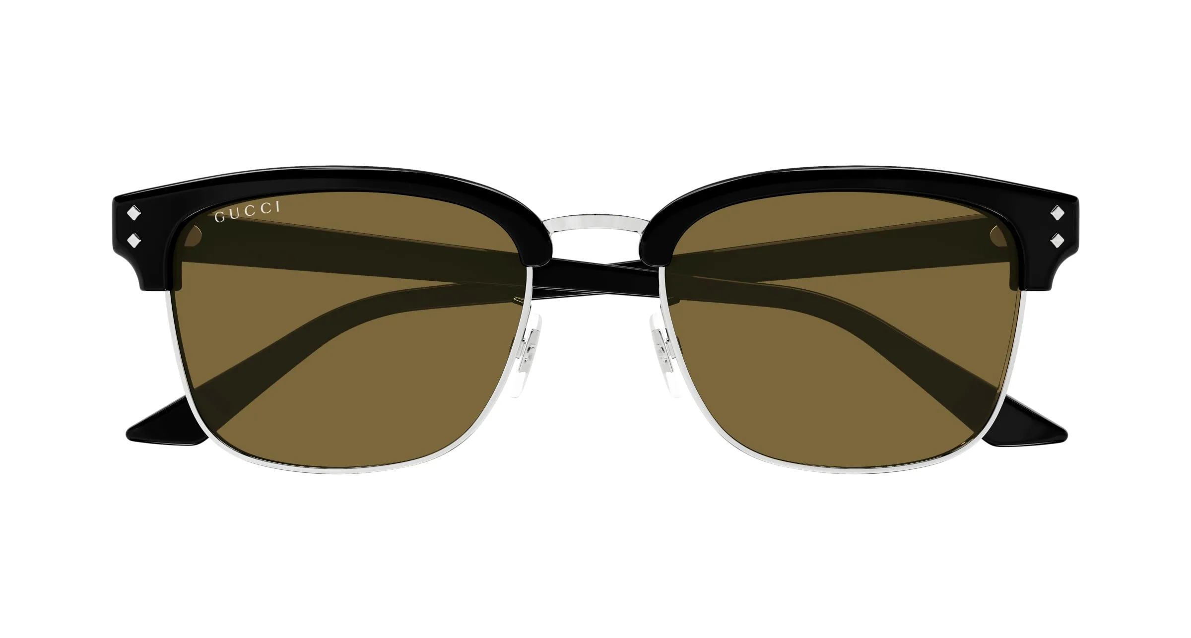 Gucci GG1897SK 003 Occhiali da sole Acetato Nero Marrone Squadrata - immagine 2