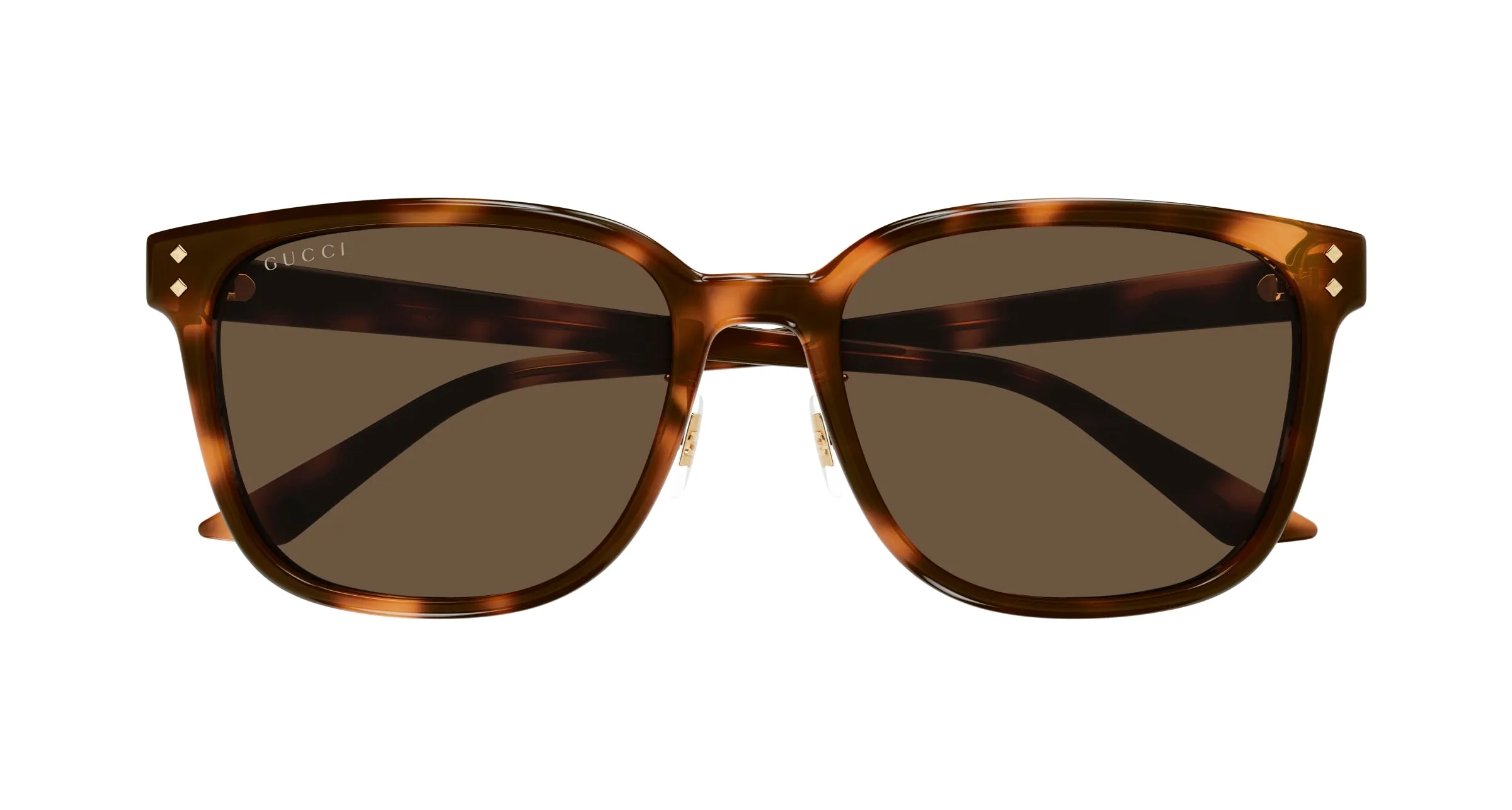 Gucci GG1896SK 002 Occhiali da sole Acetato Havana Marrone Squadrata - immagine 2