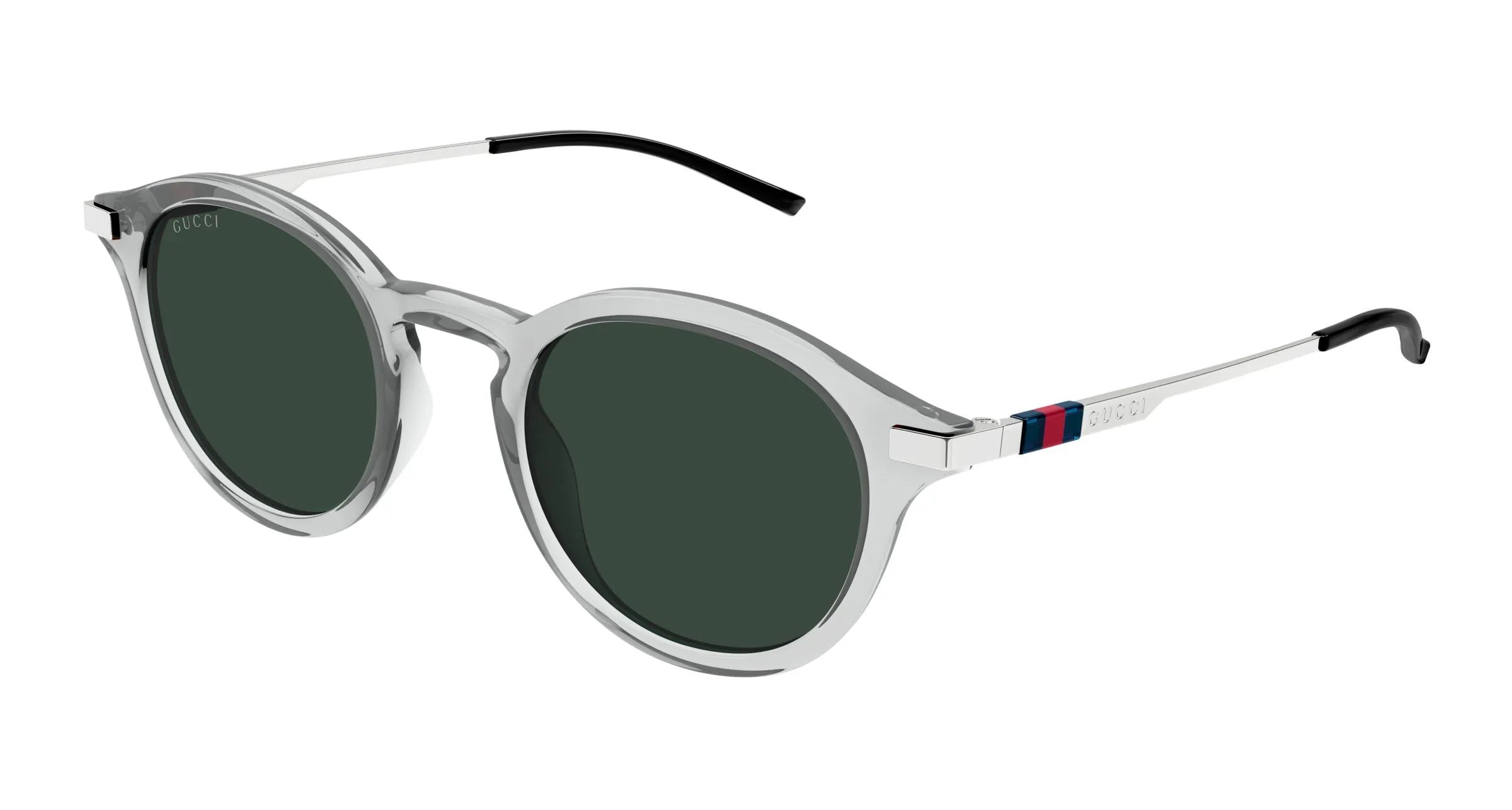 Gucci GG1890SA 003 Occhiali da sole Acetato Grigio Verde Rotonda - immagine 1