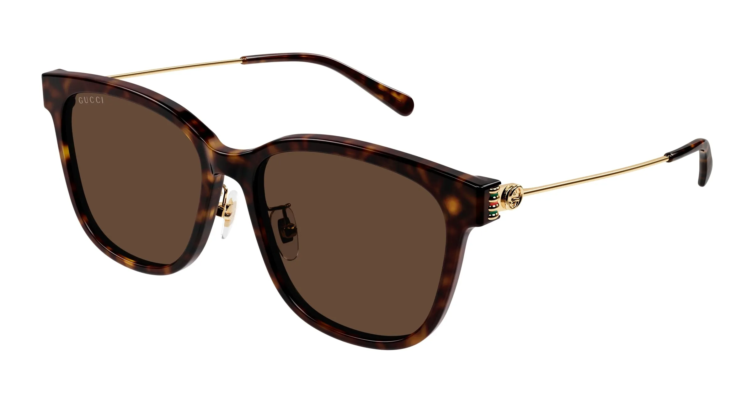 Gucci GG1884SK 002 Occhiali da sole Acetato Havana Marrone Rotonda - immagine 1
