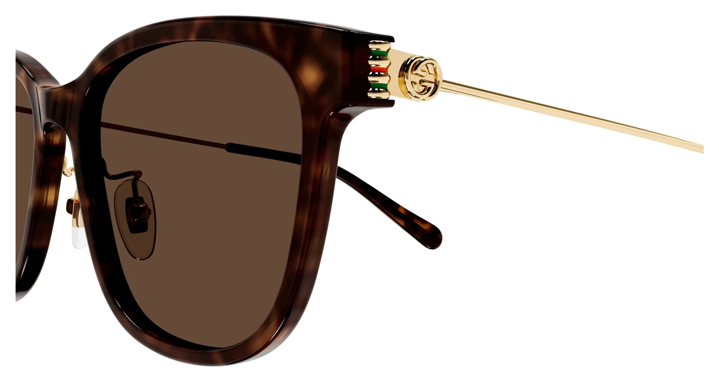 Gucci GG1884SK 002 Occhiali da sole Acetato Havana Marrone Rotonda - immagine 3