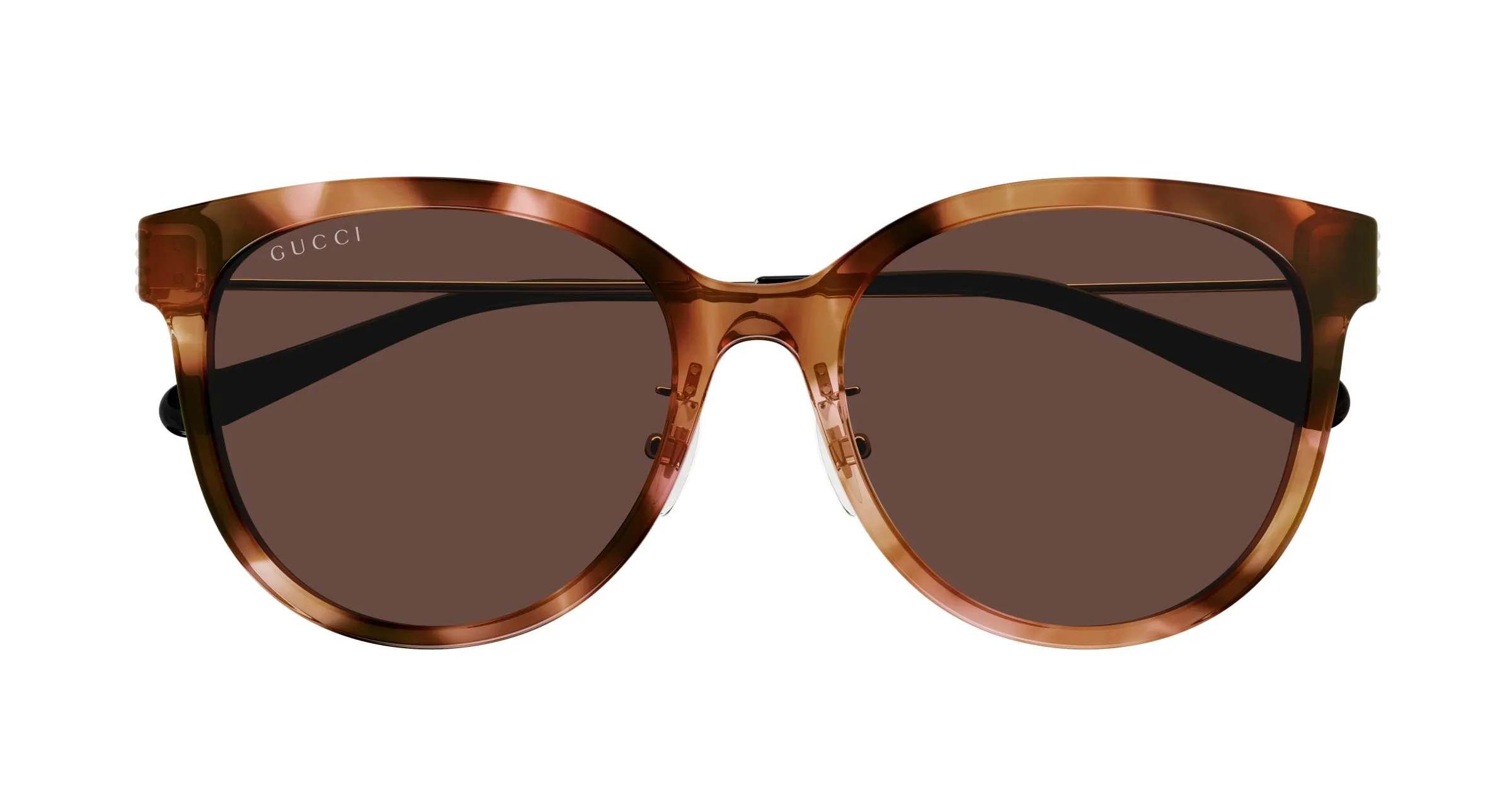 Gucci GG1883SK 004 Occhiali da sole Acetato Havana Marrone Rotonda - immagine 2