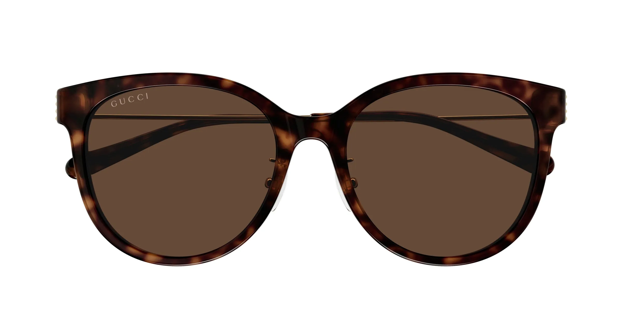 Gucci GG1883SK 002 Occhiali da sole Acetato Havana Marrone Rotonda - immagine 2