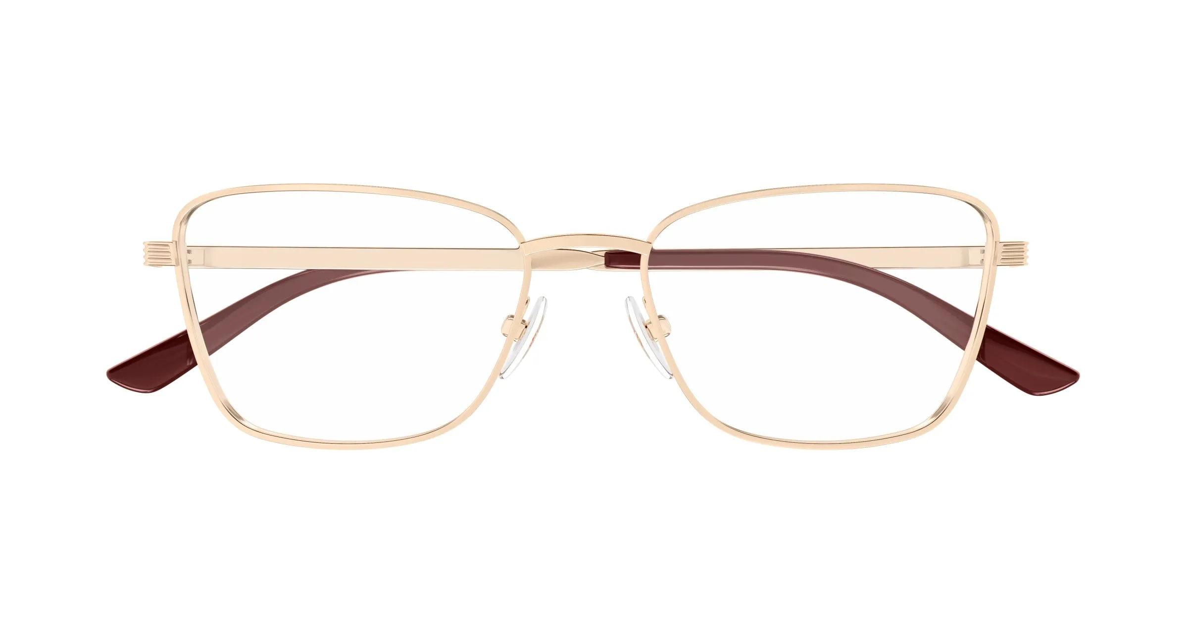 Gucci GG1880O 003 Montature da vista Metallo Oro Trasparente Cat Eye - immagine 2